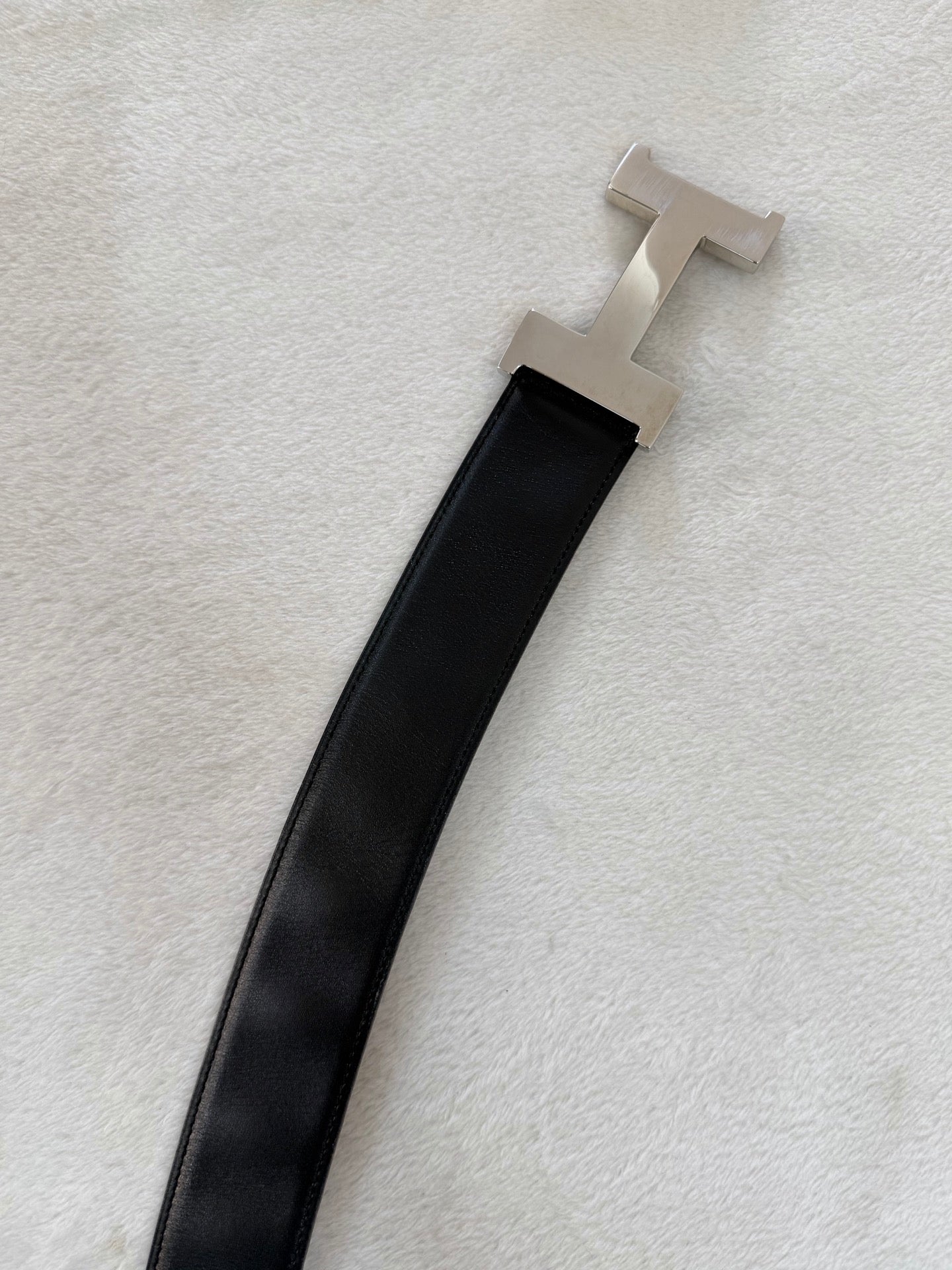 HERMES H Logo Genuine Belt
