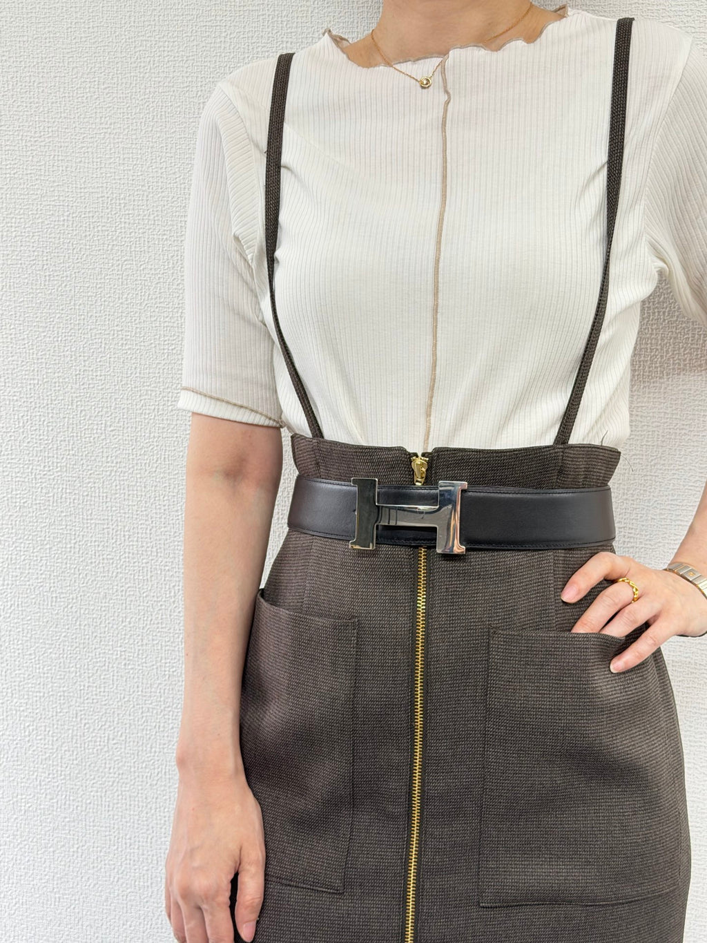HERMES H Logo Genuine Belt