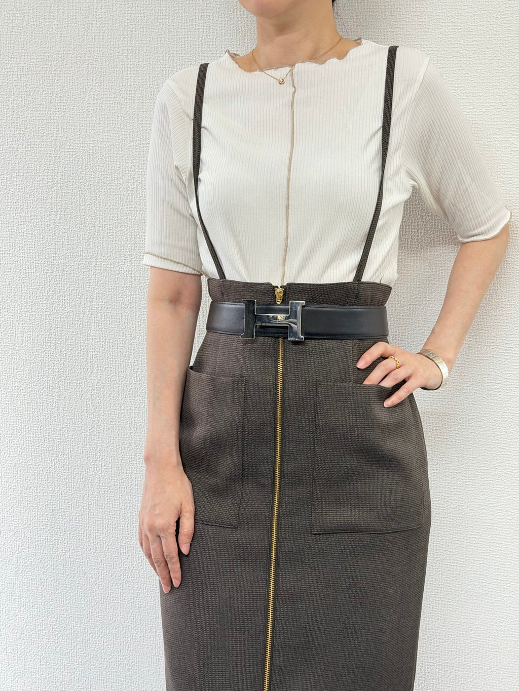 HERMES H Logo Genuine Belt