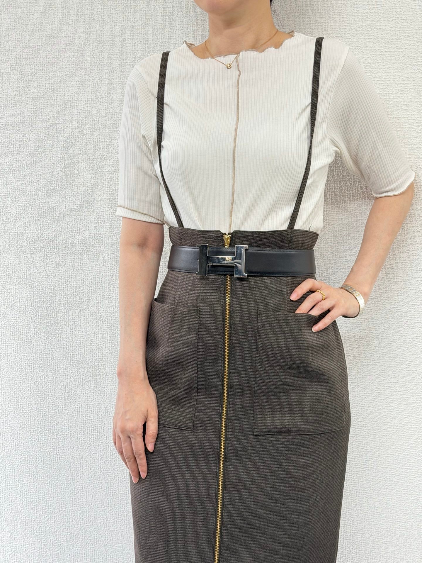 HERMES H Logo Genuine Belt