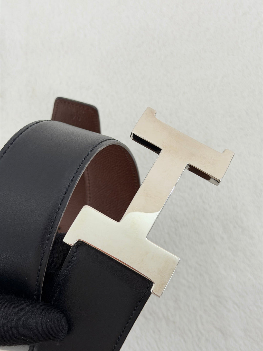 HERMES H Logo Genuine Belt