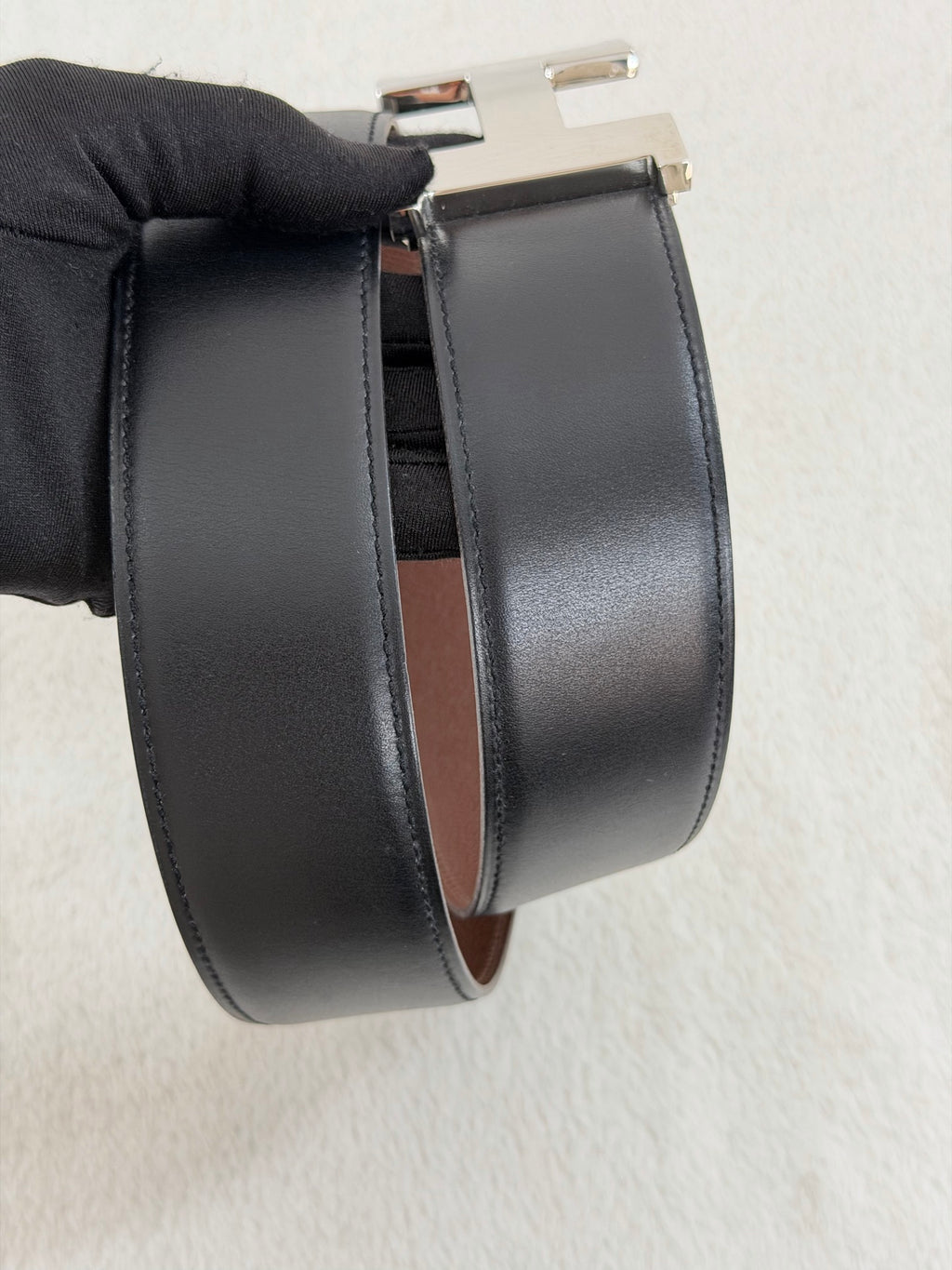 HERMES H Logo Genuine Belt