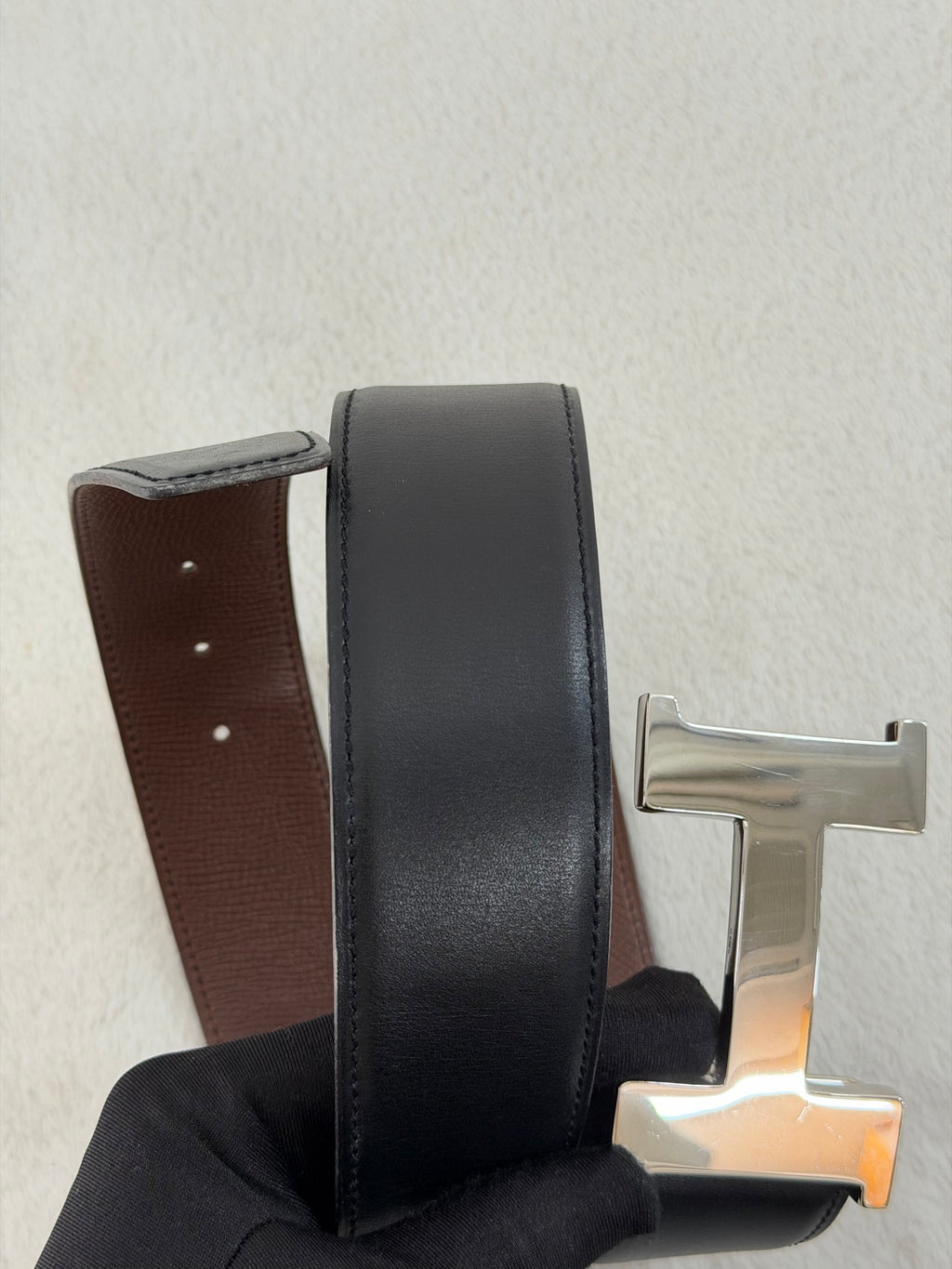 HERMES H Logo Genuine Belt