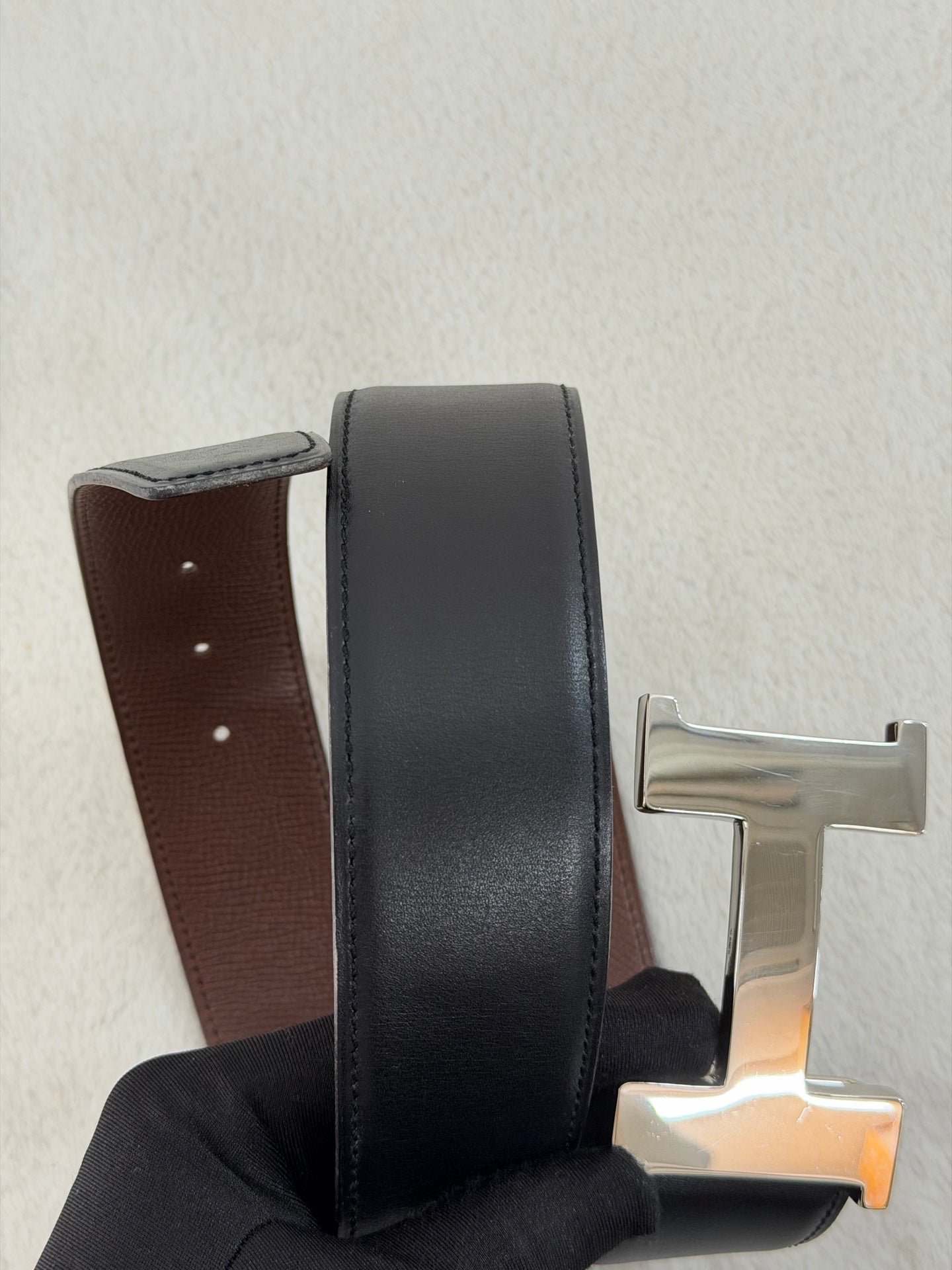 HERMES H Logo Genuine Belt