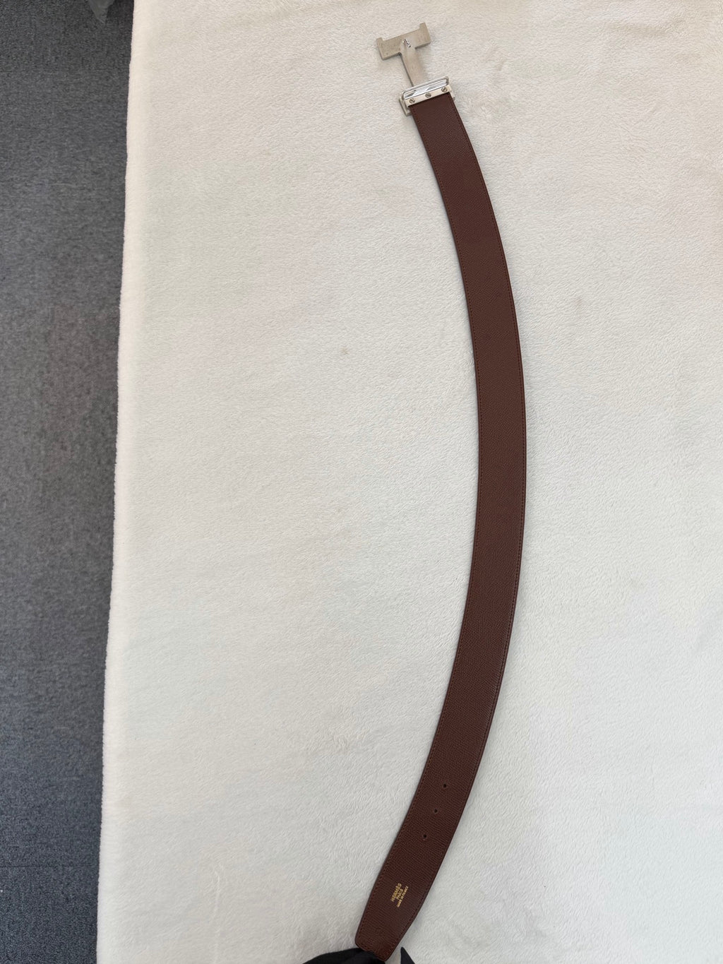 HERMES H Logo Genuine Belt