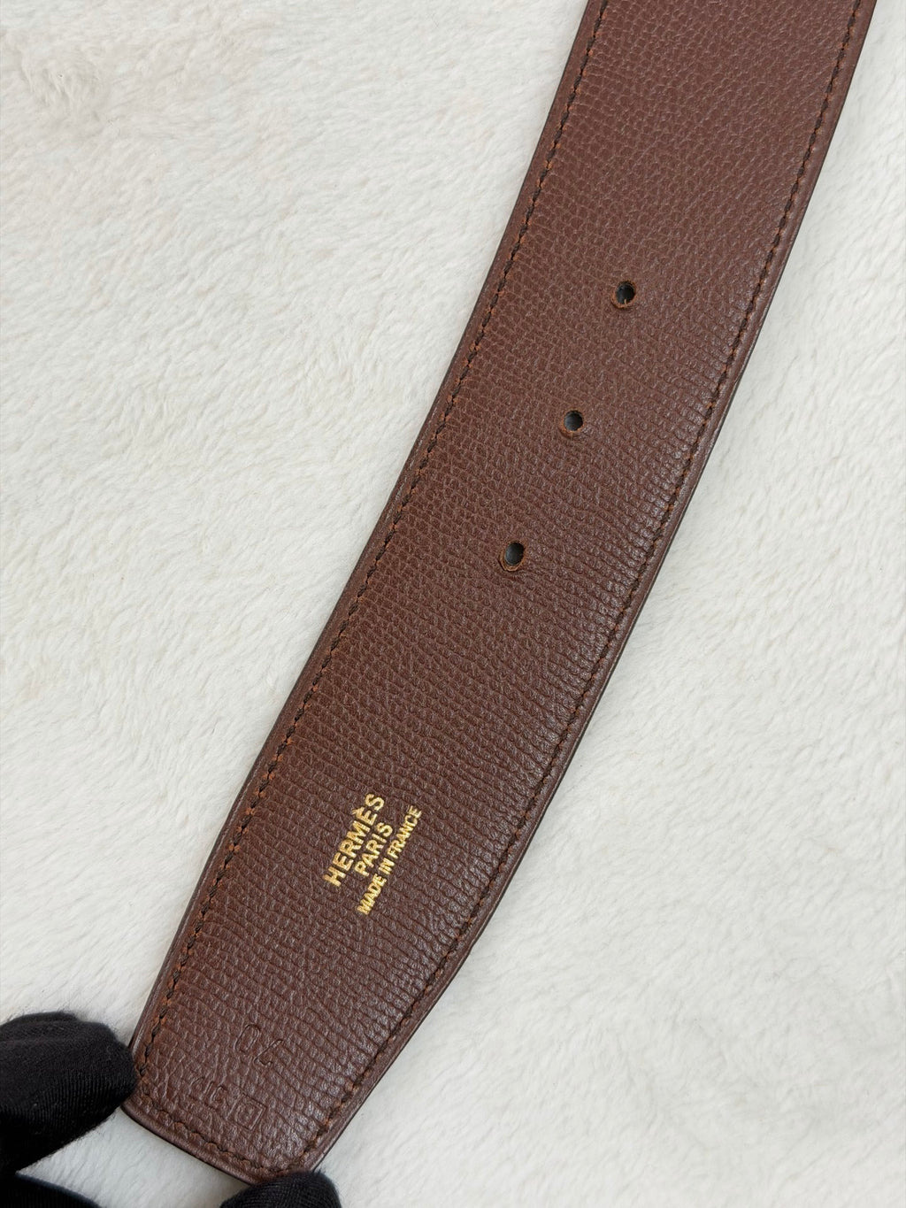 HERMES H Logo Genuine Belt