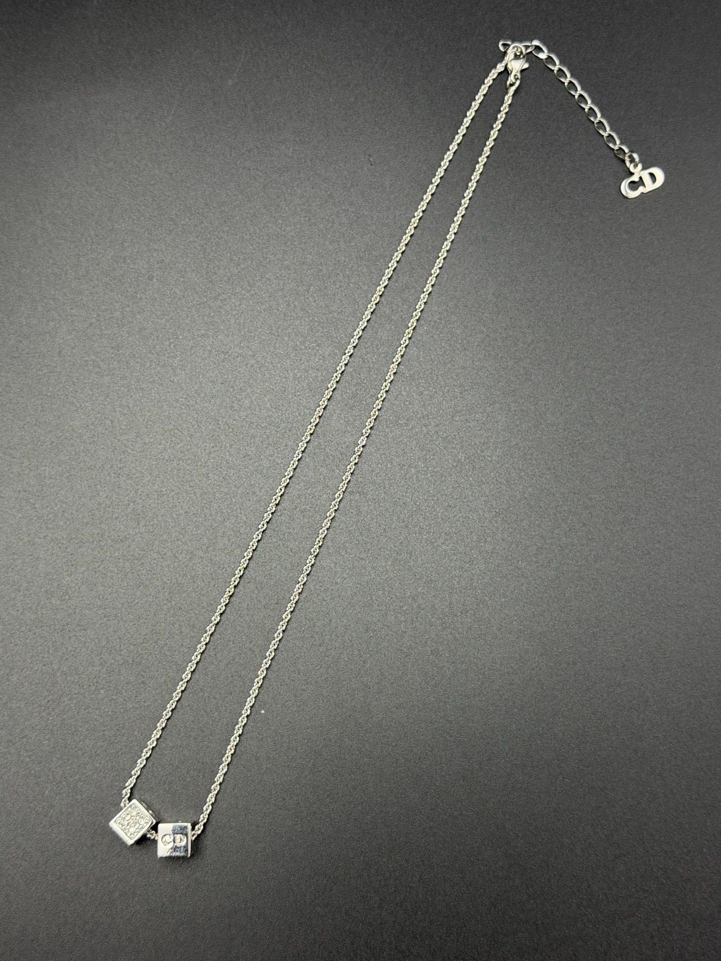 Dior CD Dice Necklace