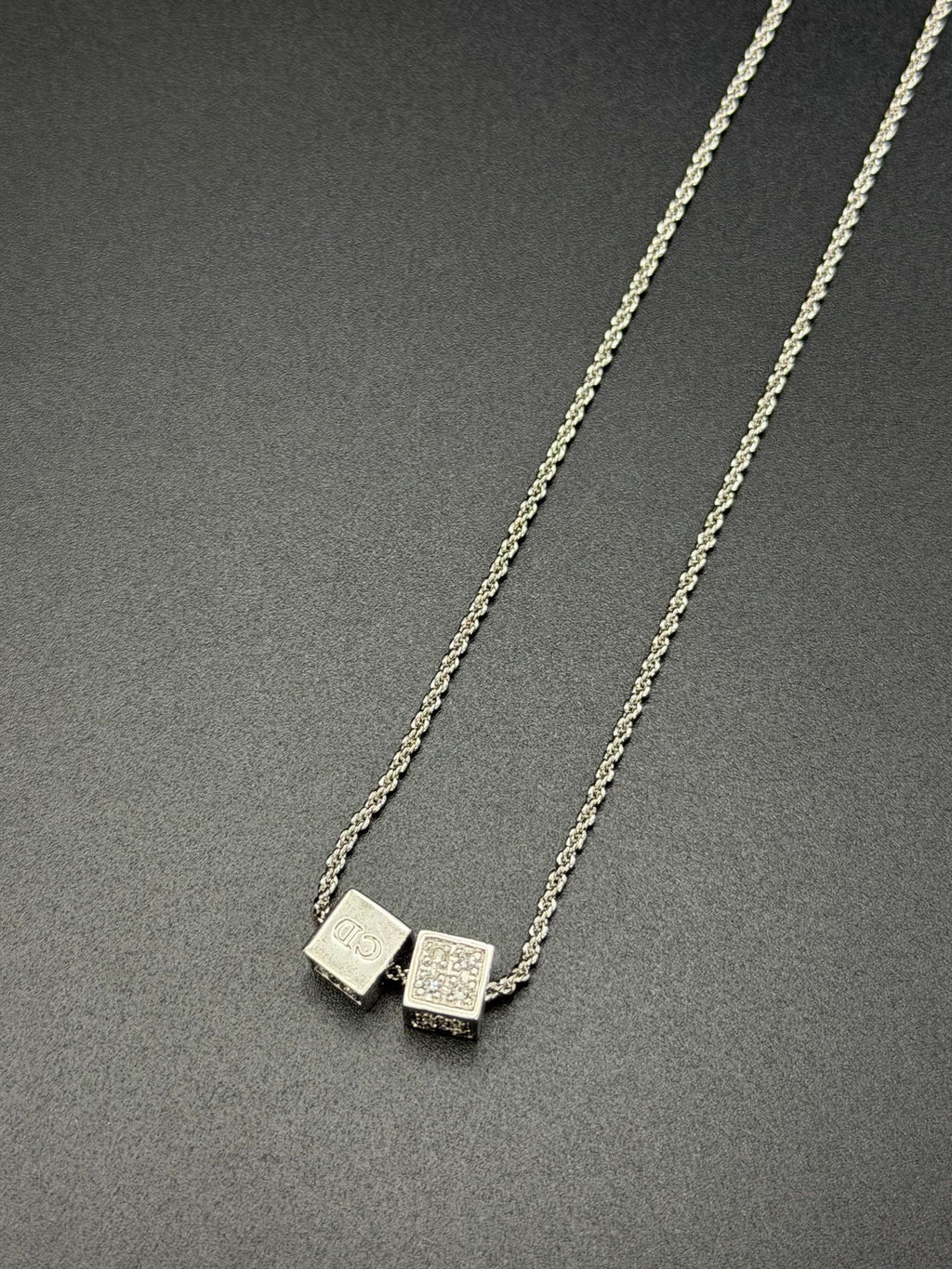 Dior CD Dice Necklace
