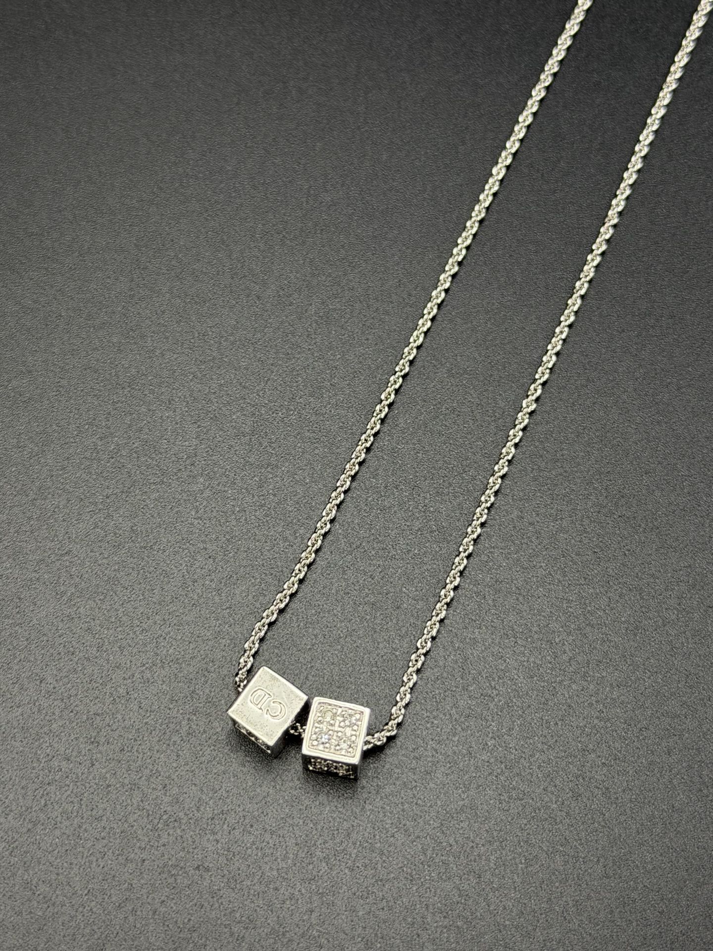 Dior CD Dice Necklace