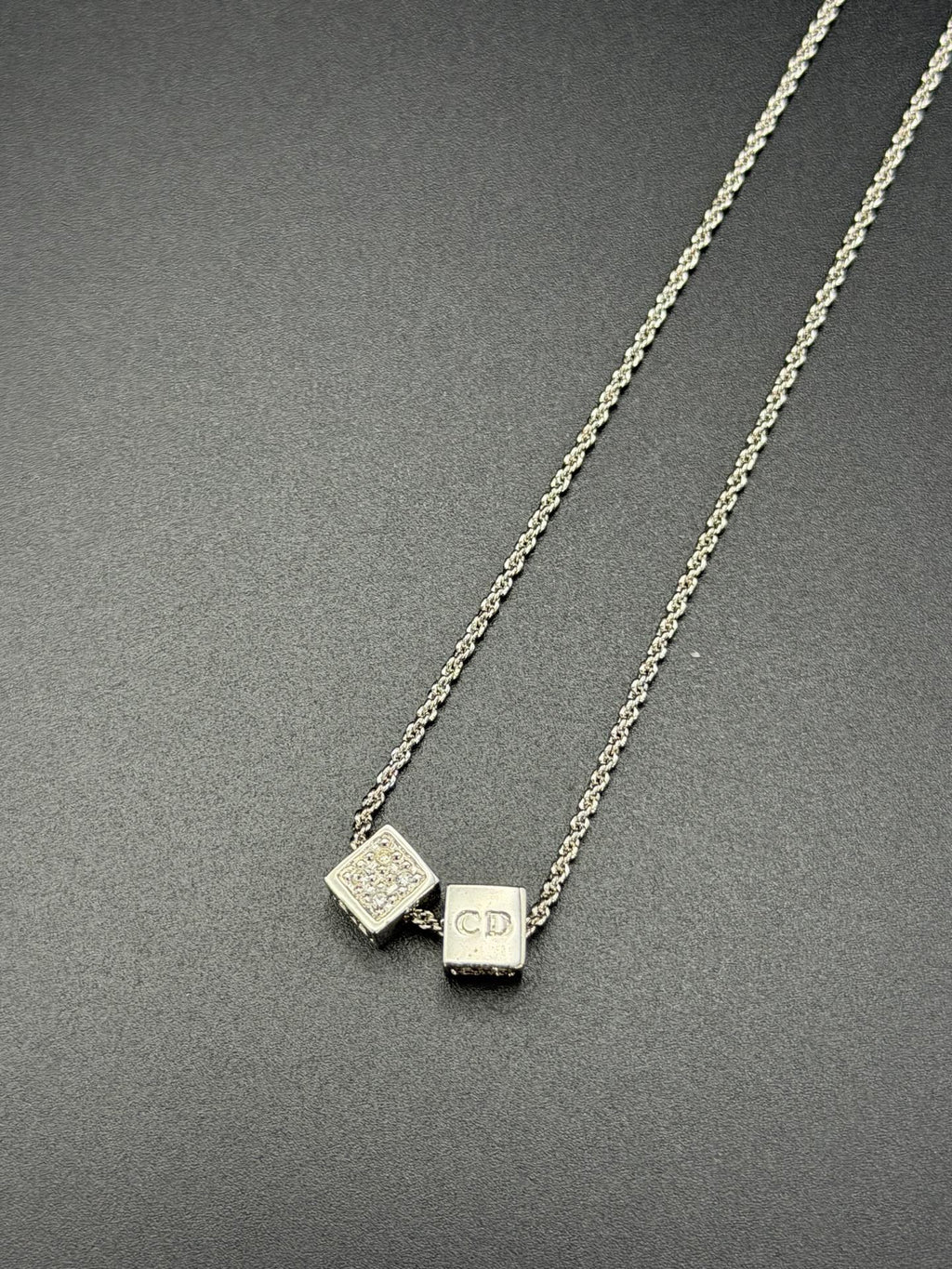 Dior CD Dice Necklace