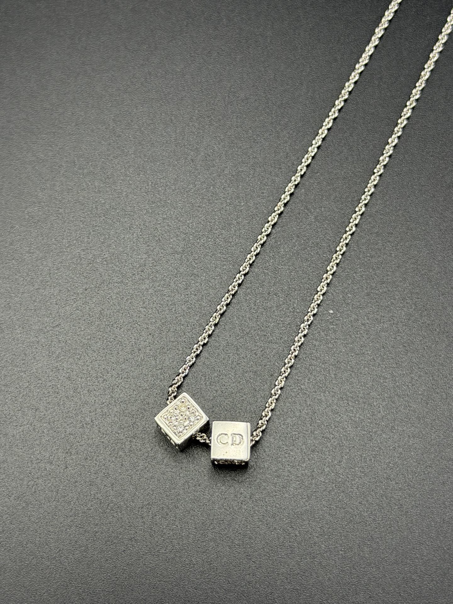 Dior CD Dice Necklace