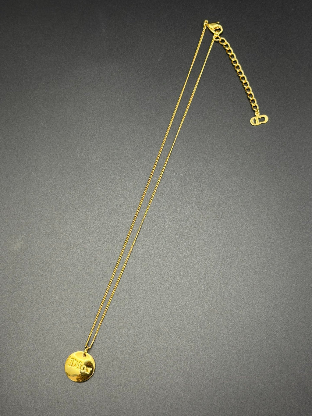 Dior Letter Medallion Necklace