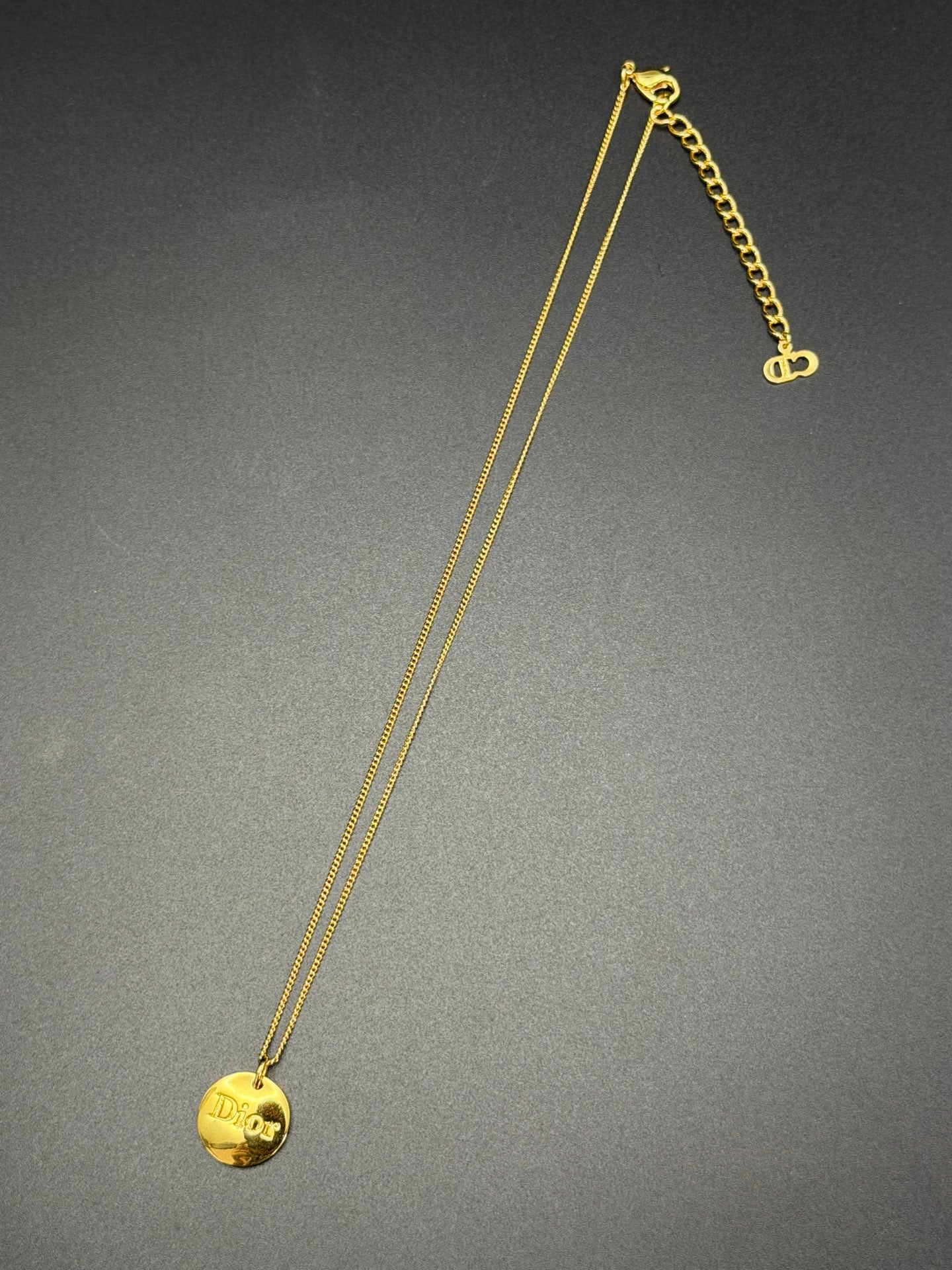 Dior Letter Medallion Necklace