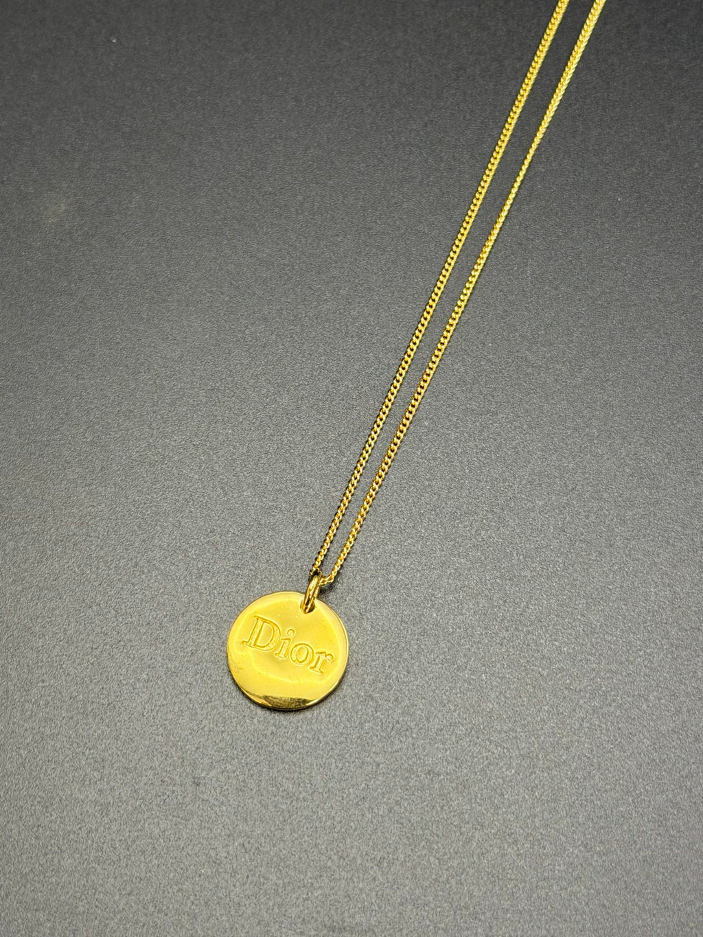 Dior Letter Medallion Necklace
