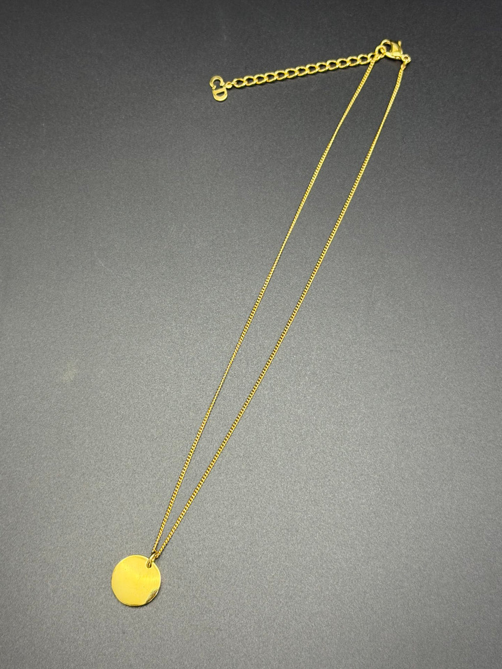 Dior Letter Medallion Necklace