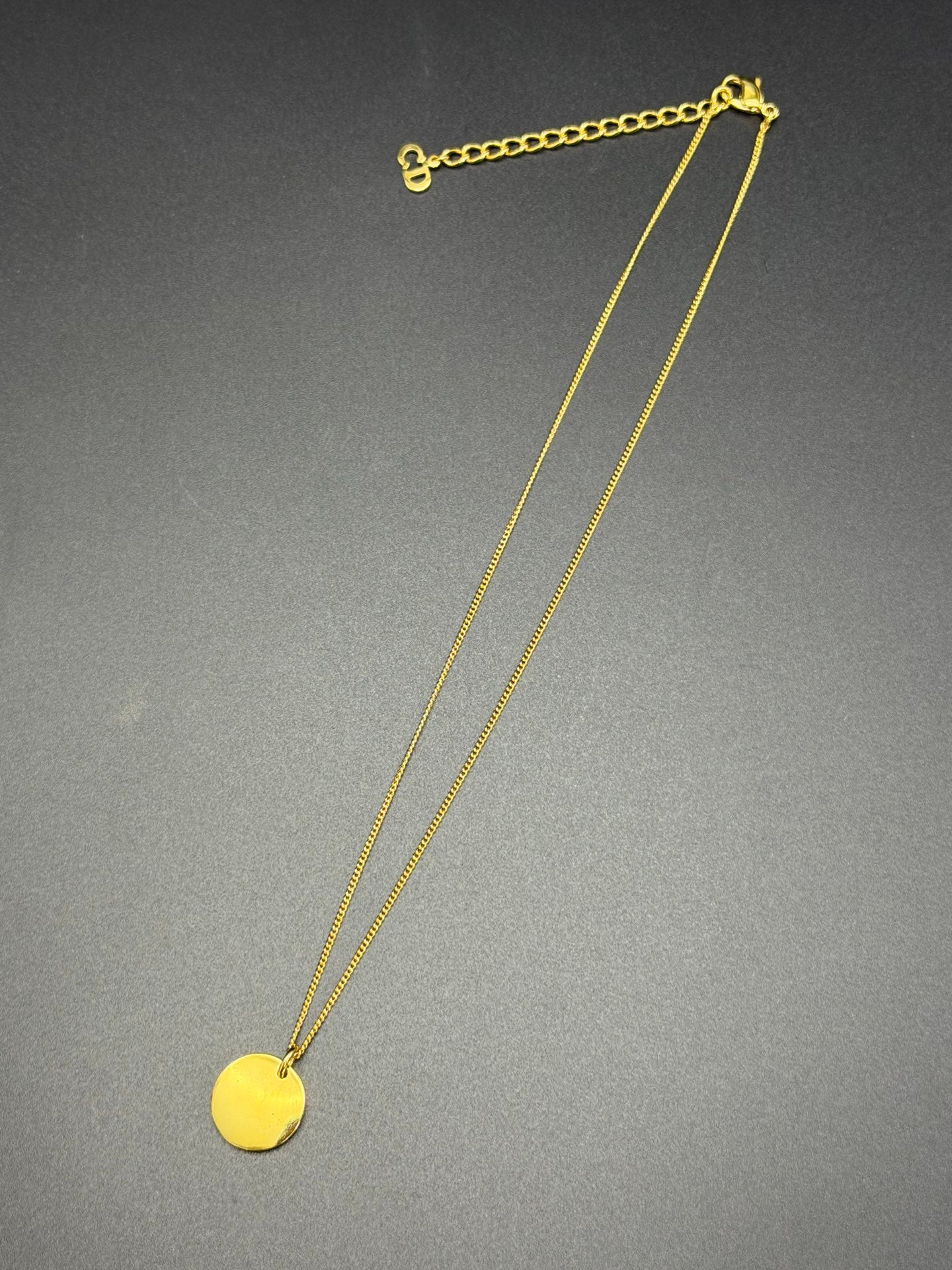 Dior Letter Medallion Necklace