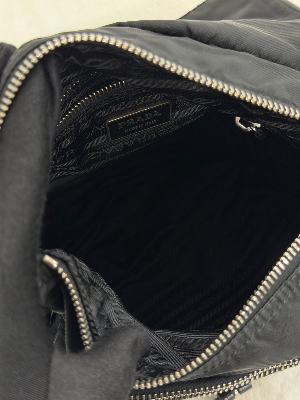Prada Parachute Messenger Hobo Bag
