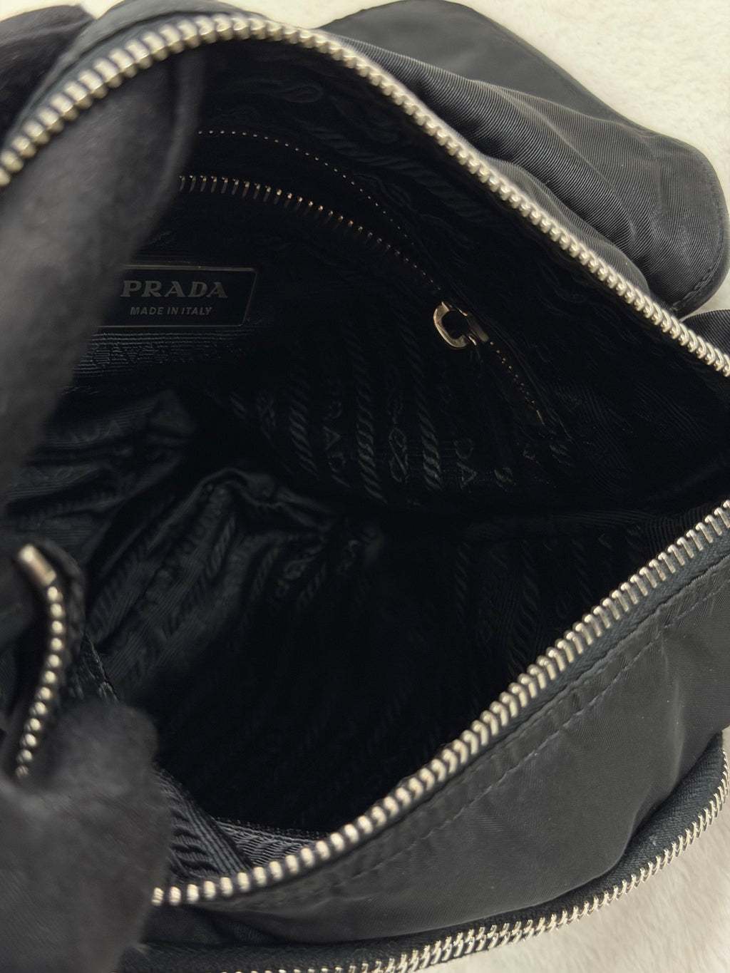 Prada Parachute Messenger Hobo Bag