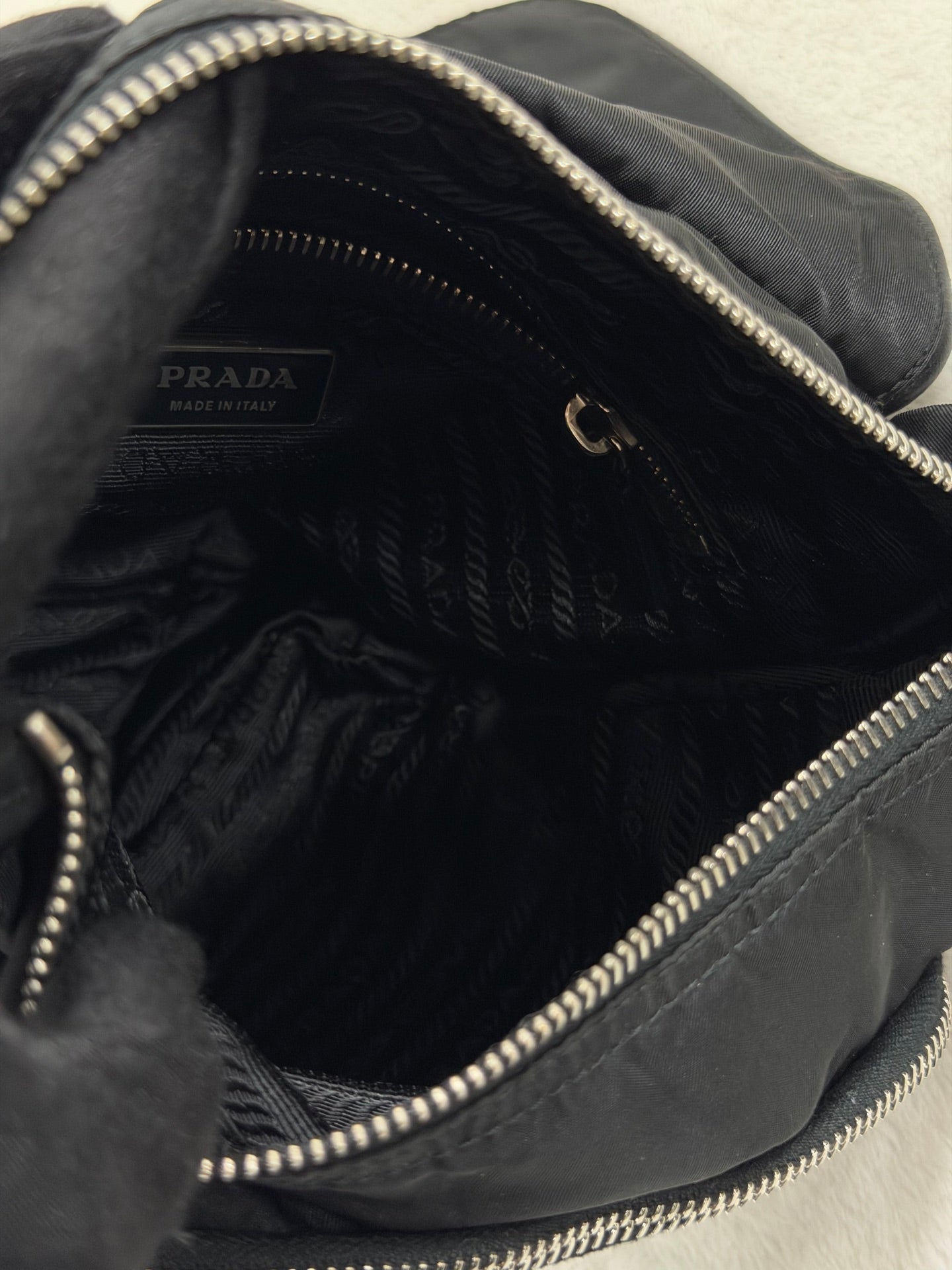 Prada Parachute Messenger Hobo Bag