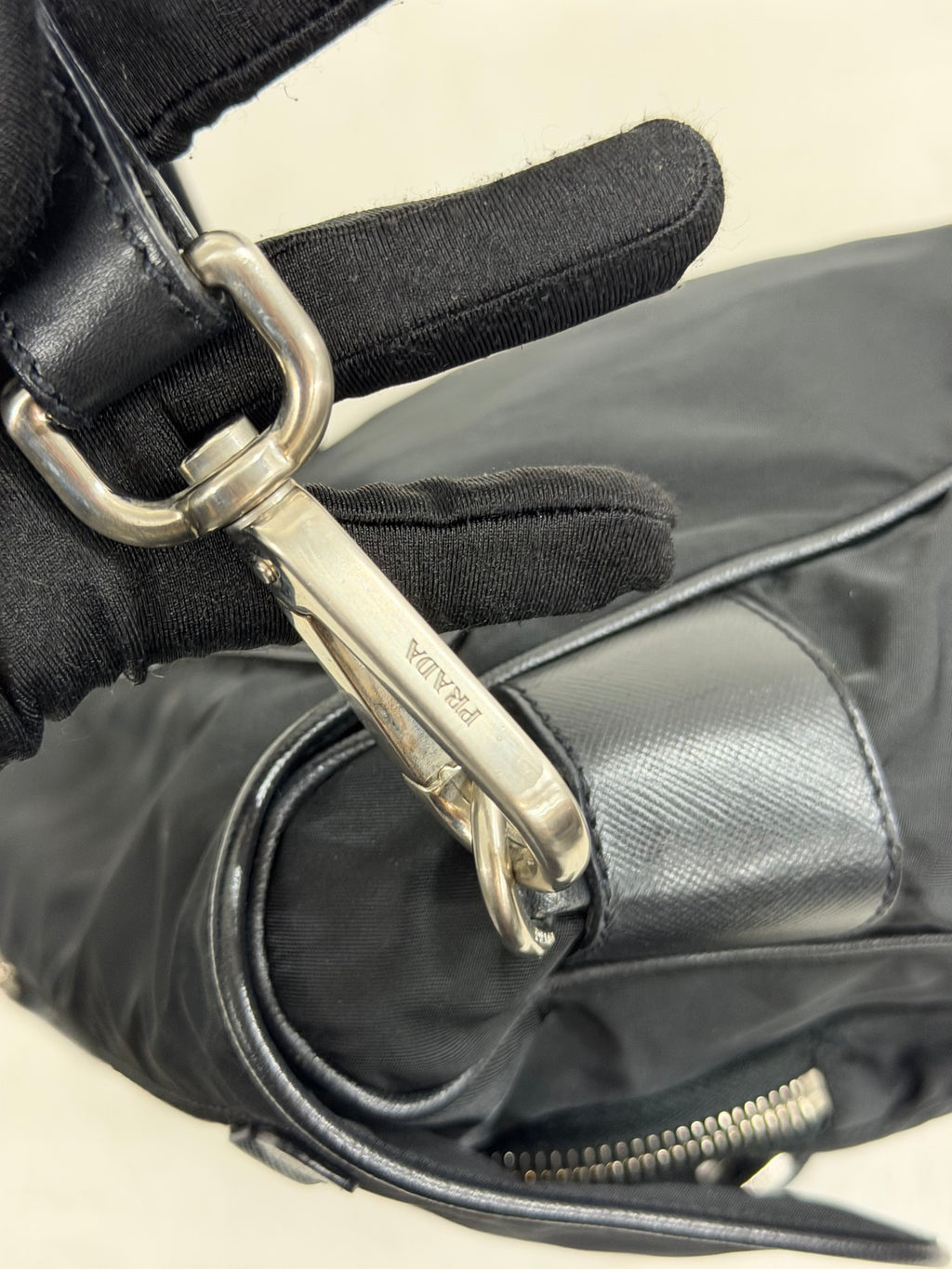 Prada Parachute Messenger Hobo Bag