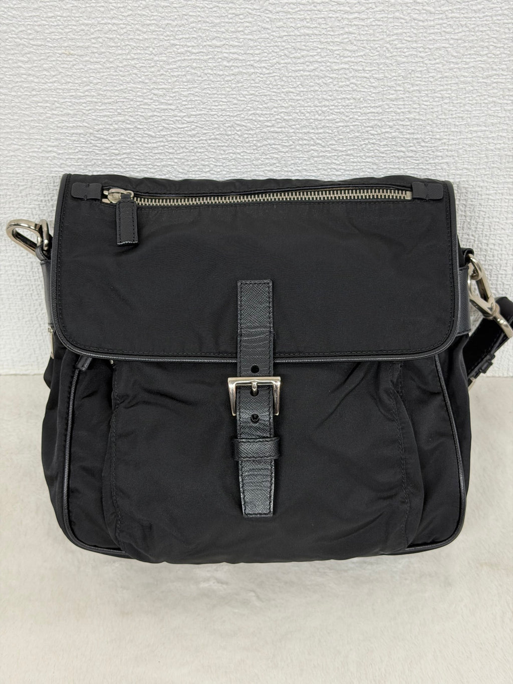 Prada Parachute Messenger Hobo Bag
