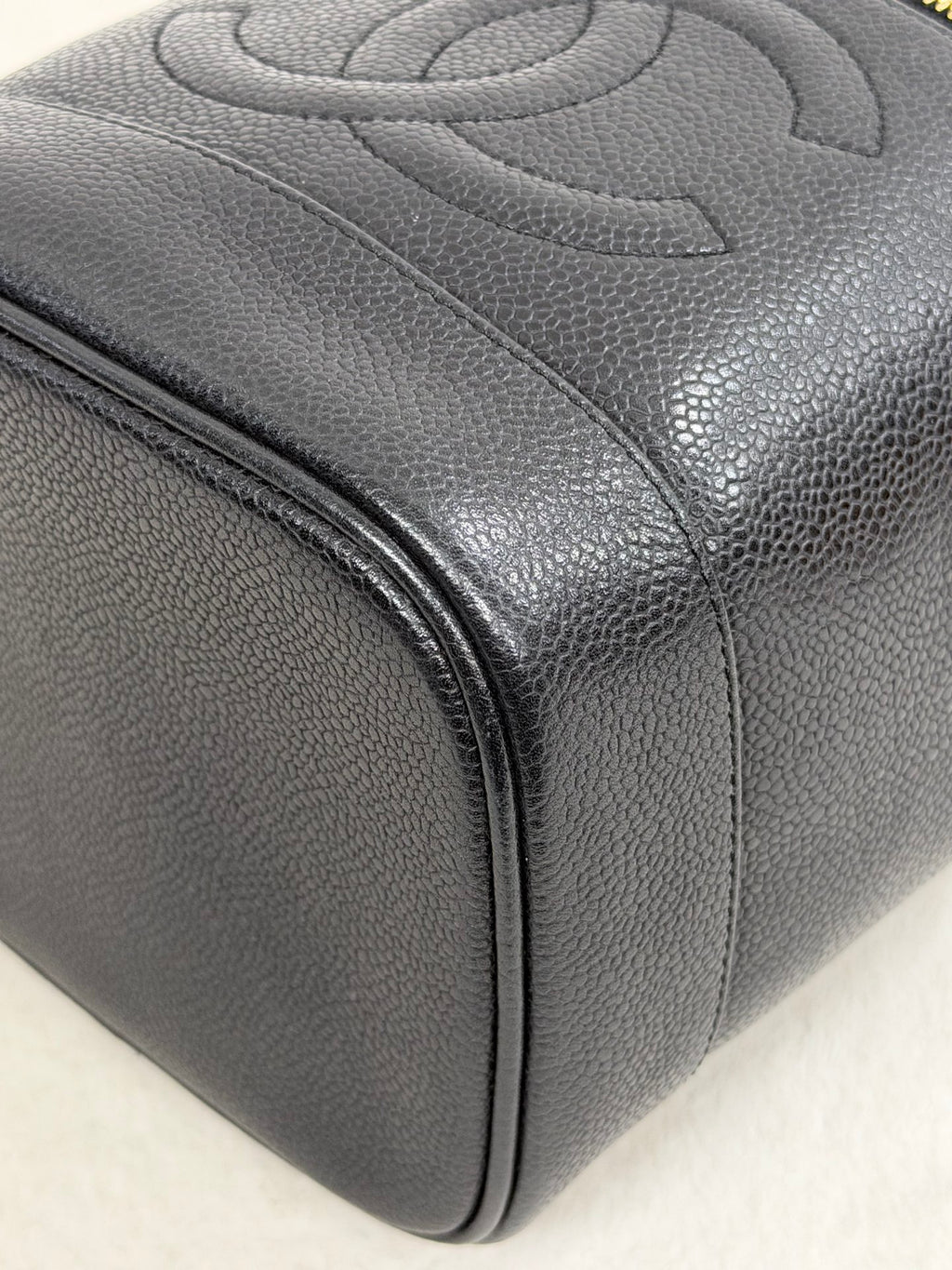 Chanel Caviar Skin Cosmetic Bag