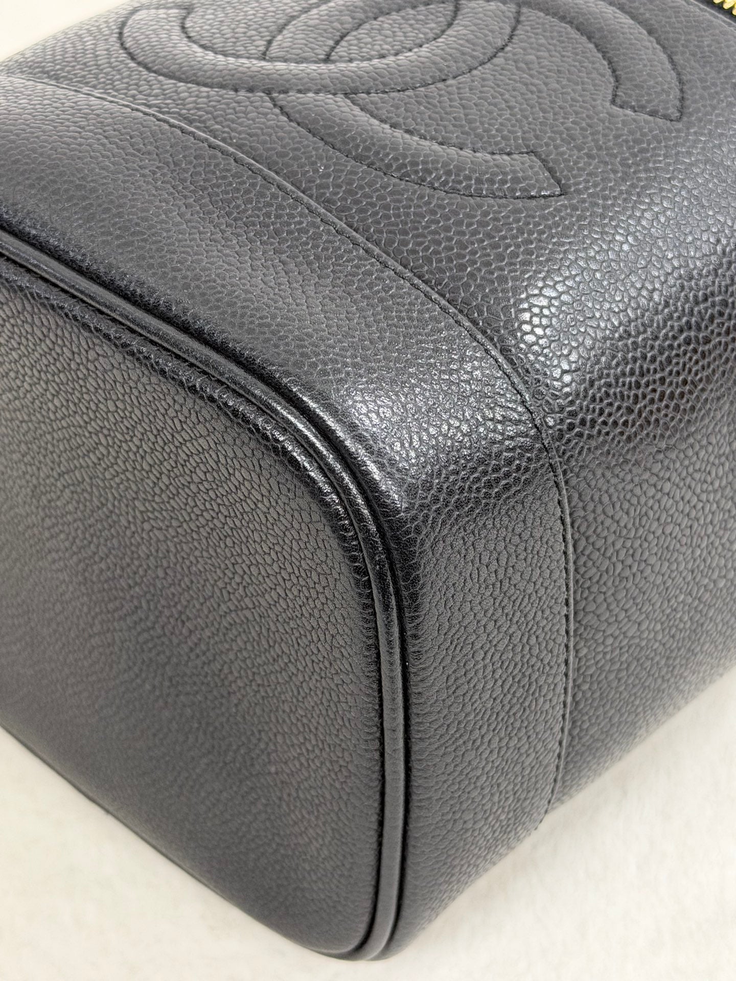 Chanel Caviar Skin Cosmetic Bag