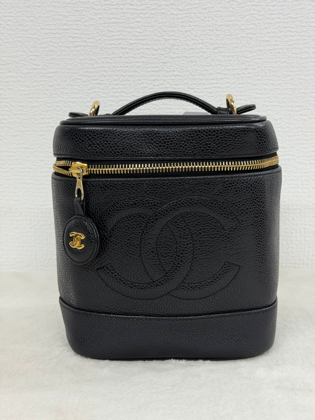 Chanel Caviar Skin Cosmetic Bag
