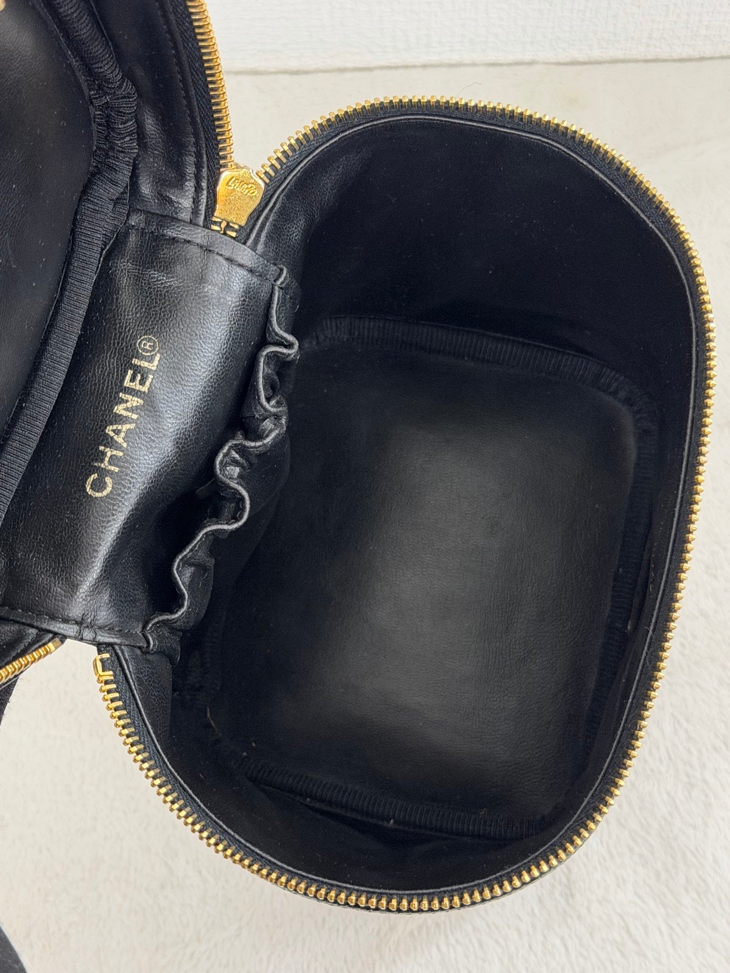 Chanel Caviar Skin Cosmetic Bag