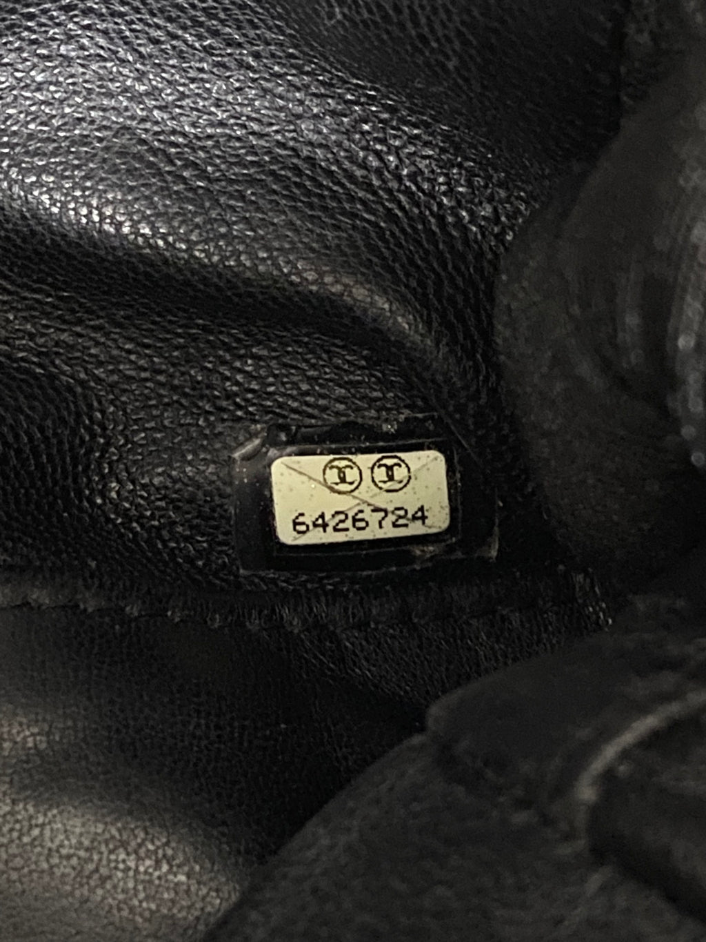 Chanel Caviar Quilted Logo Boston Bag