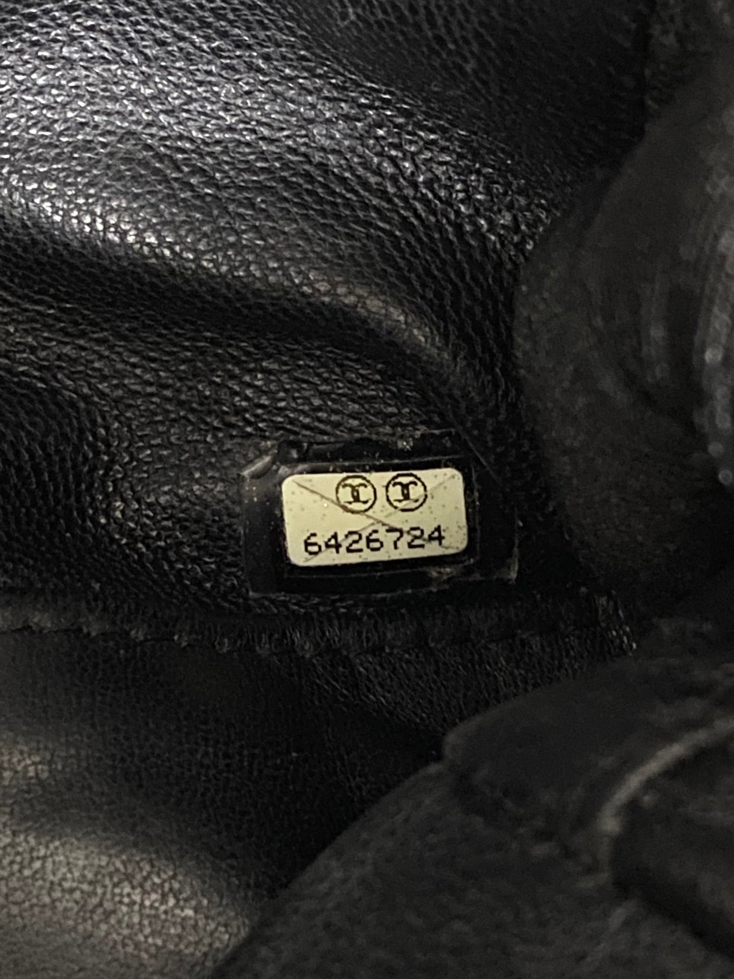 Chanel Caviar Quilted Logo Boston Bag