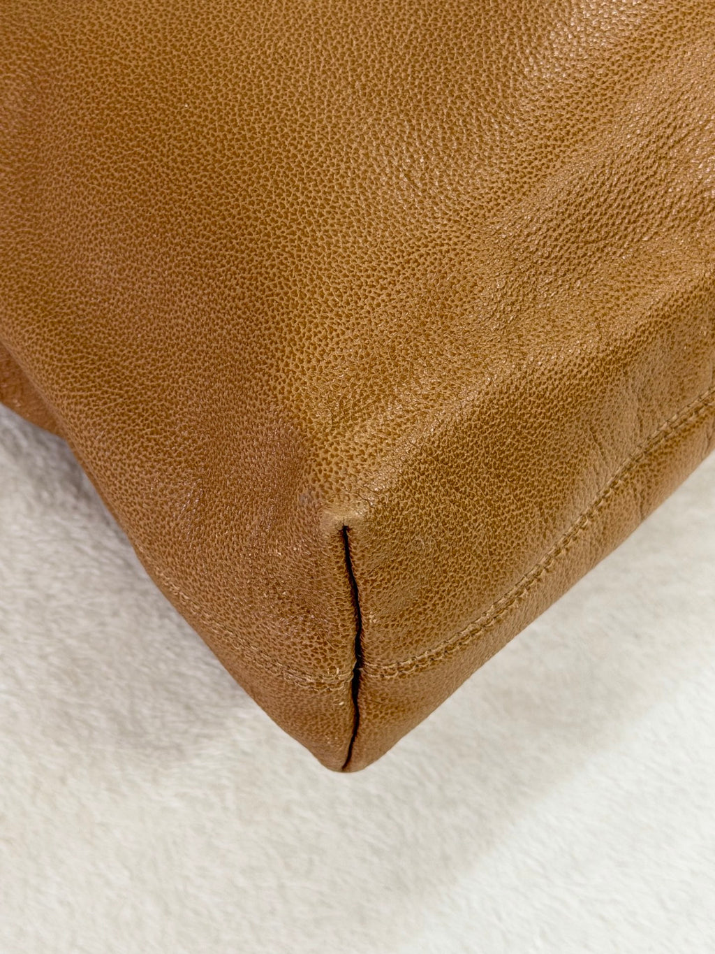 Chanel Beige Tortoise Caviar Leather Shoulder Bag