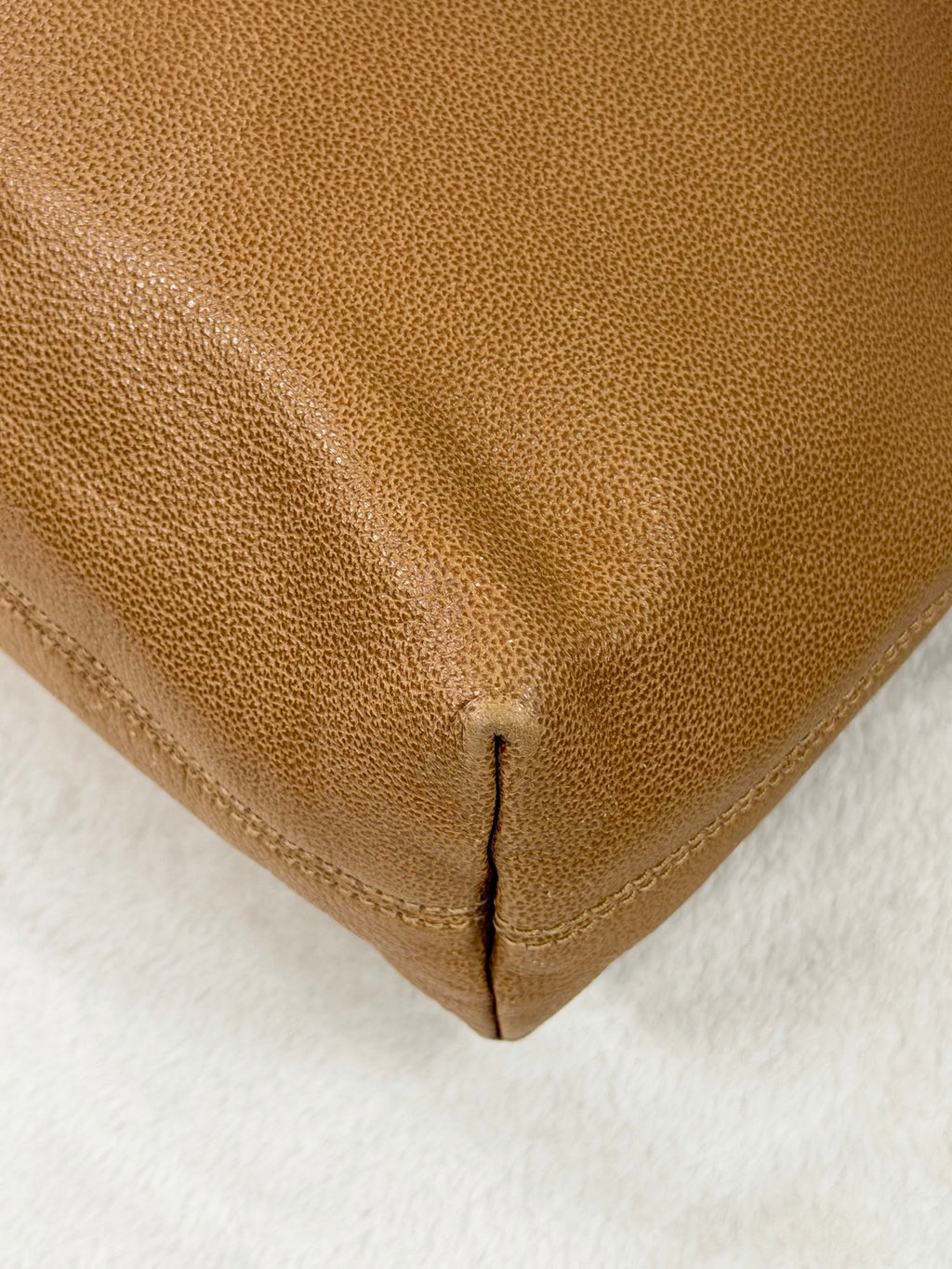 Chanel Beige Tortoise Caviar Leather Shoulder Bag