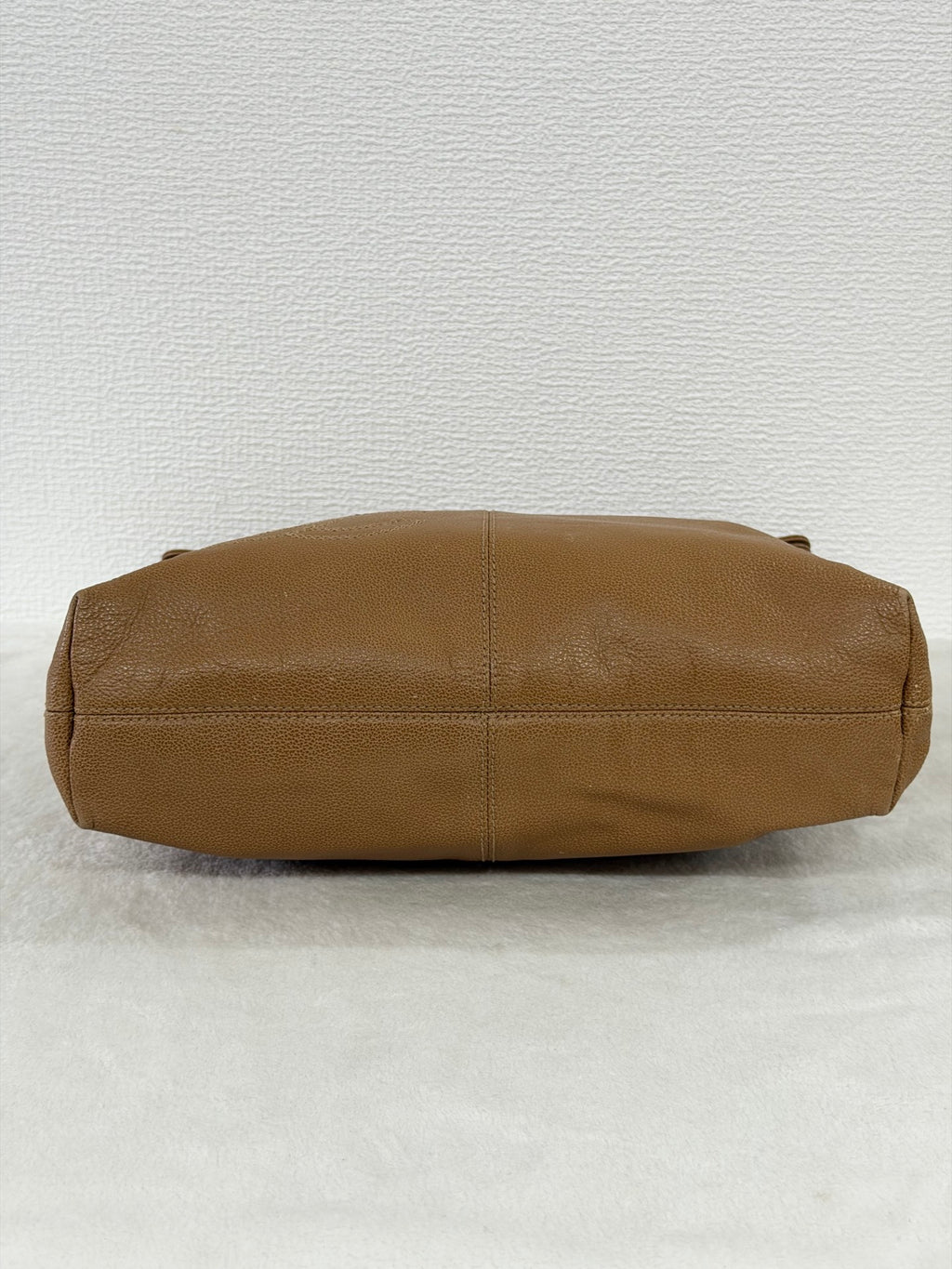 Chanel Beige Tortoise Caviar Leather Shoulder Bag