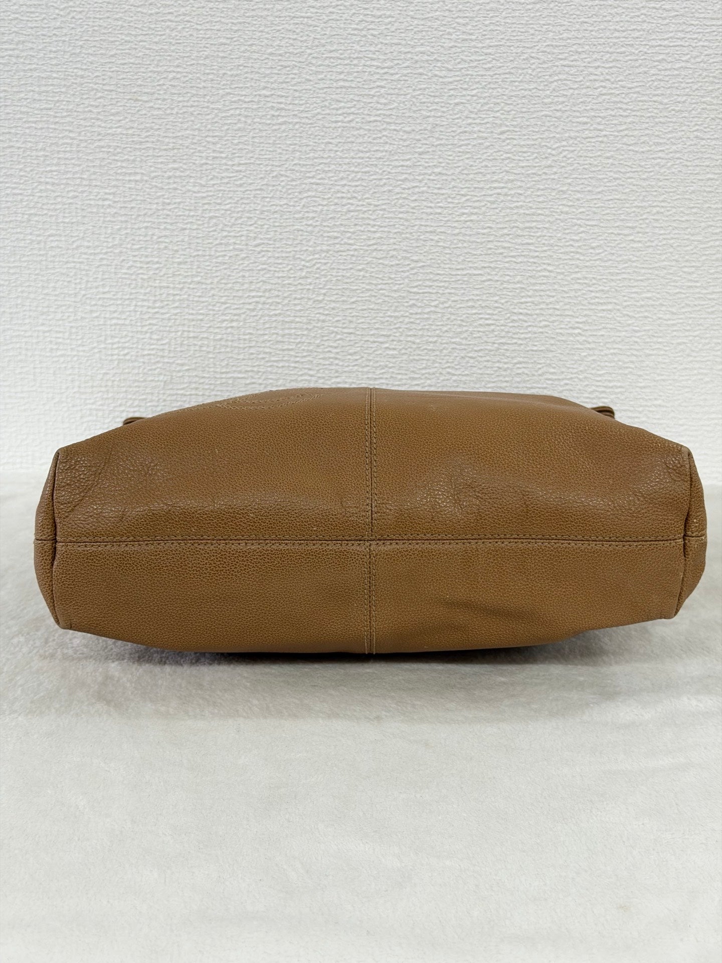 Chanel Beige Tortoise Caviar Leather Shoulder Bag