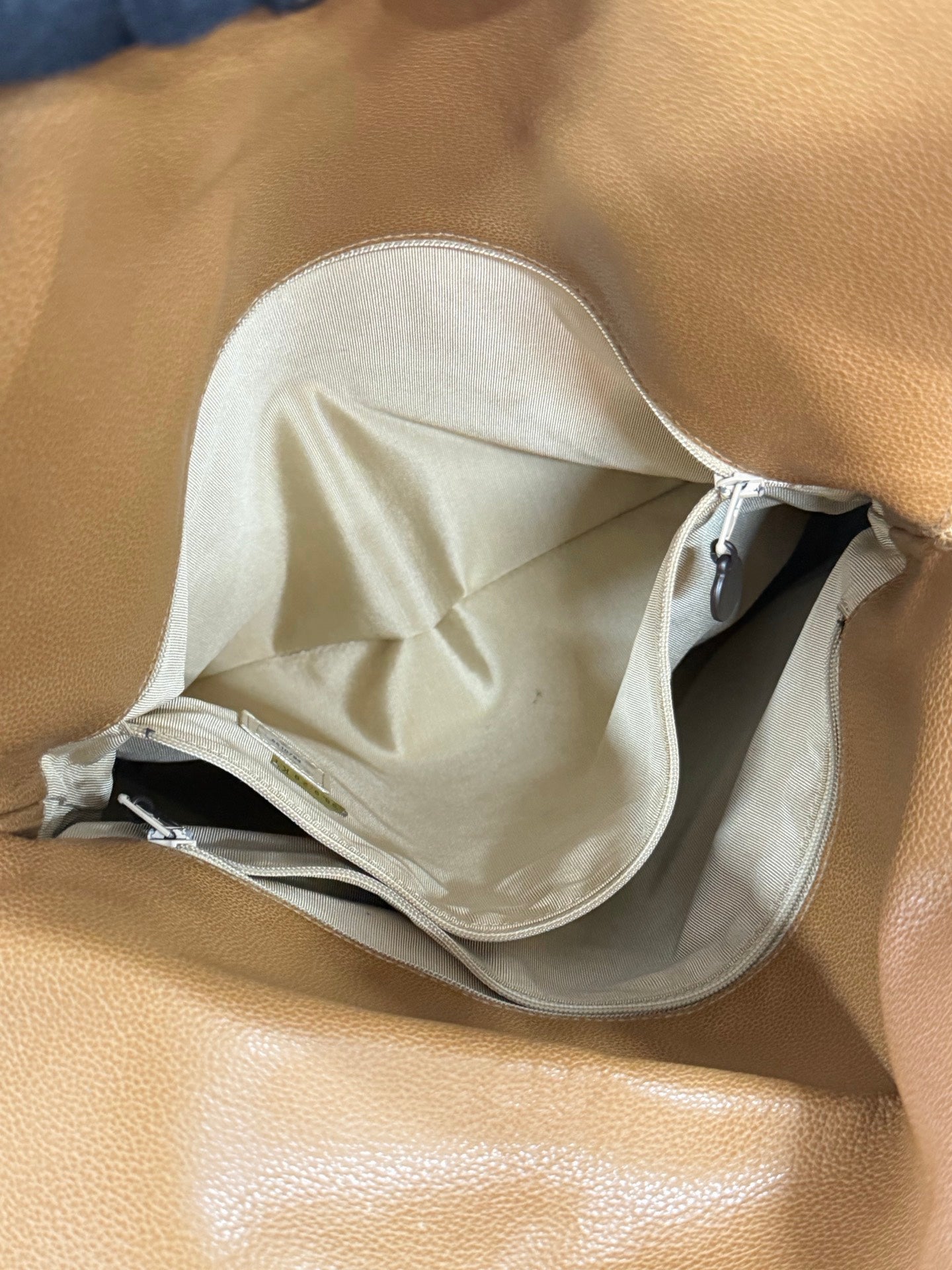 Chanel Beige Tortoise Caviar Leather Shoulder Bag