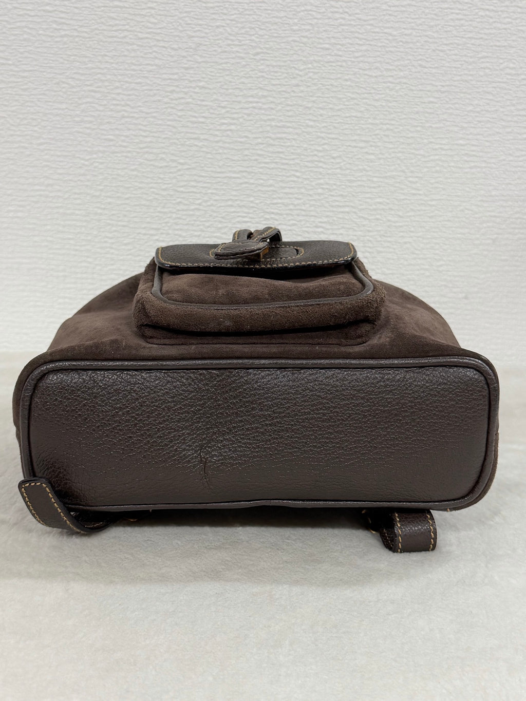 GUCCI  Bamboo Backpack Suede