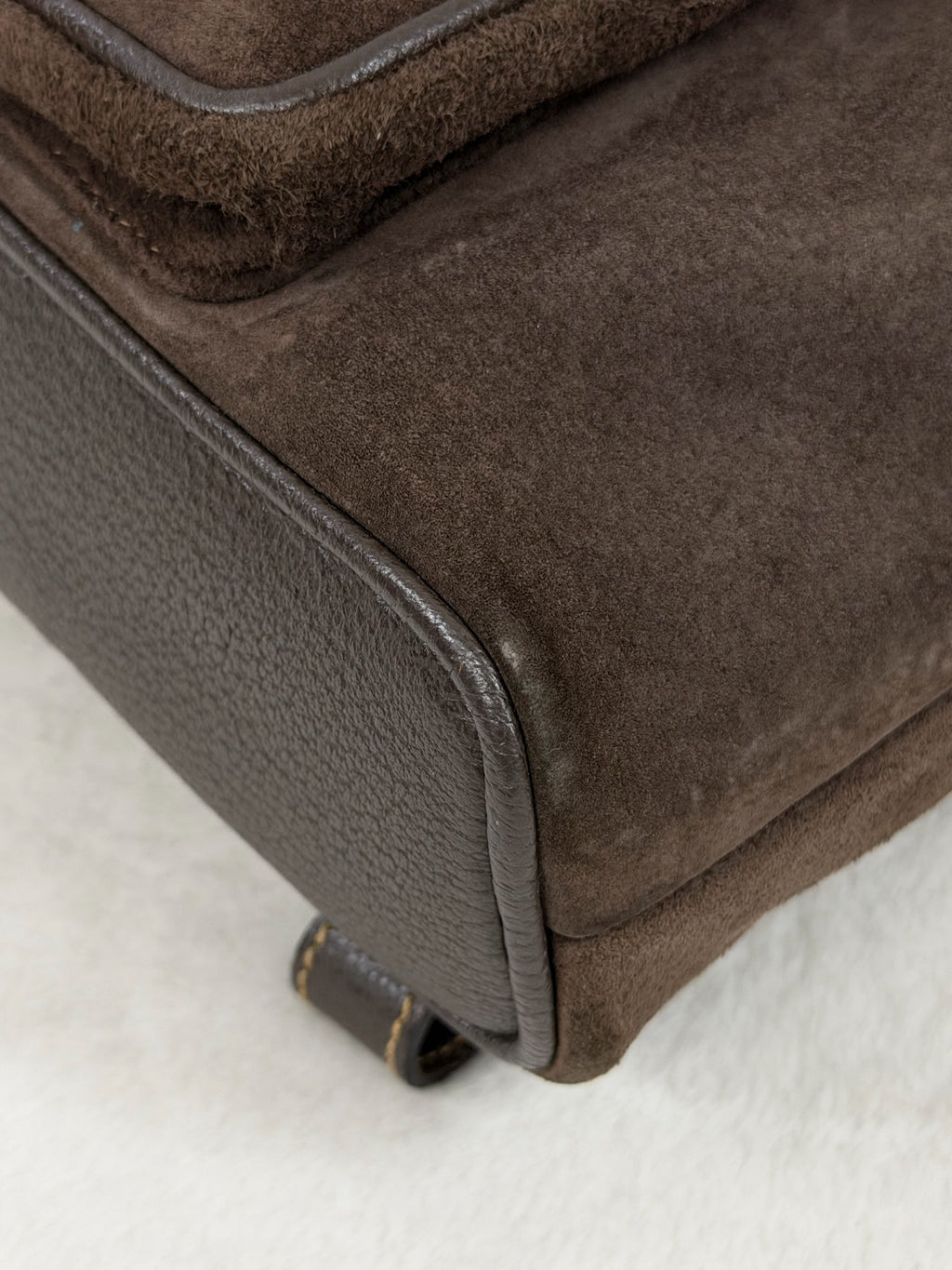 GUCCI  Bamboo Backpack Suede