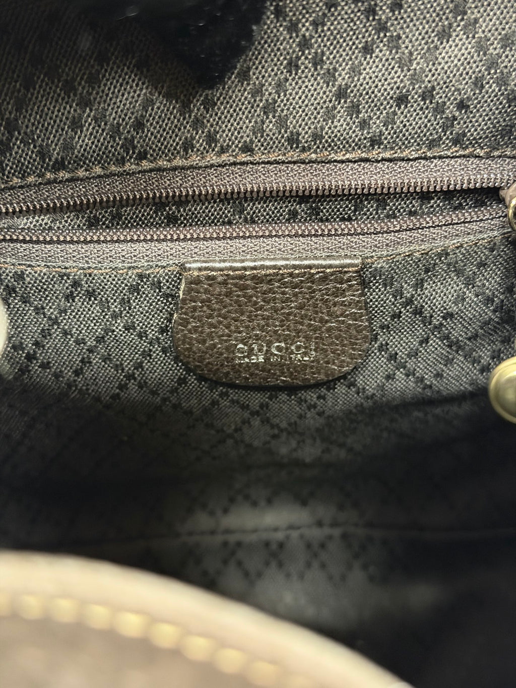 GUCCI  Bamboo Backpack Suede