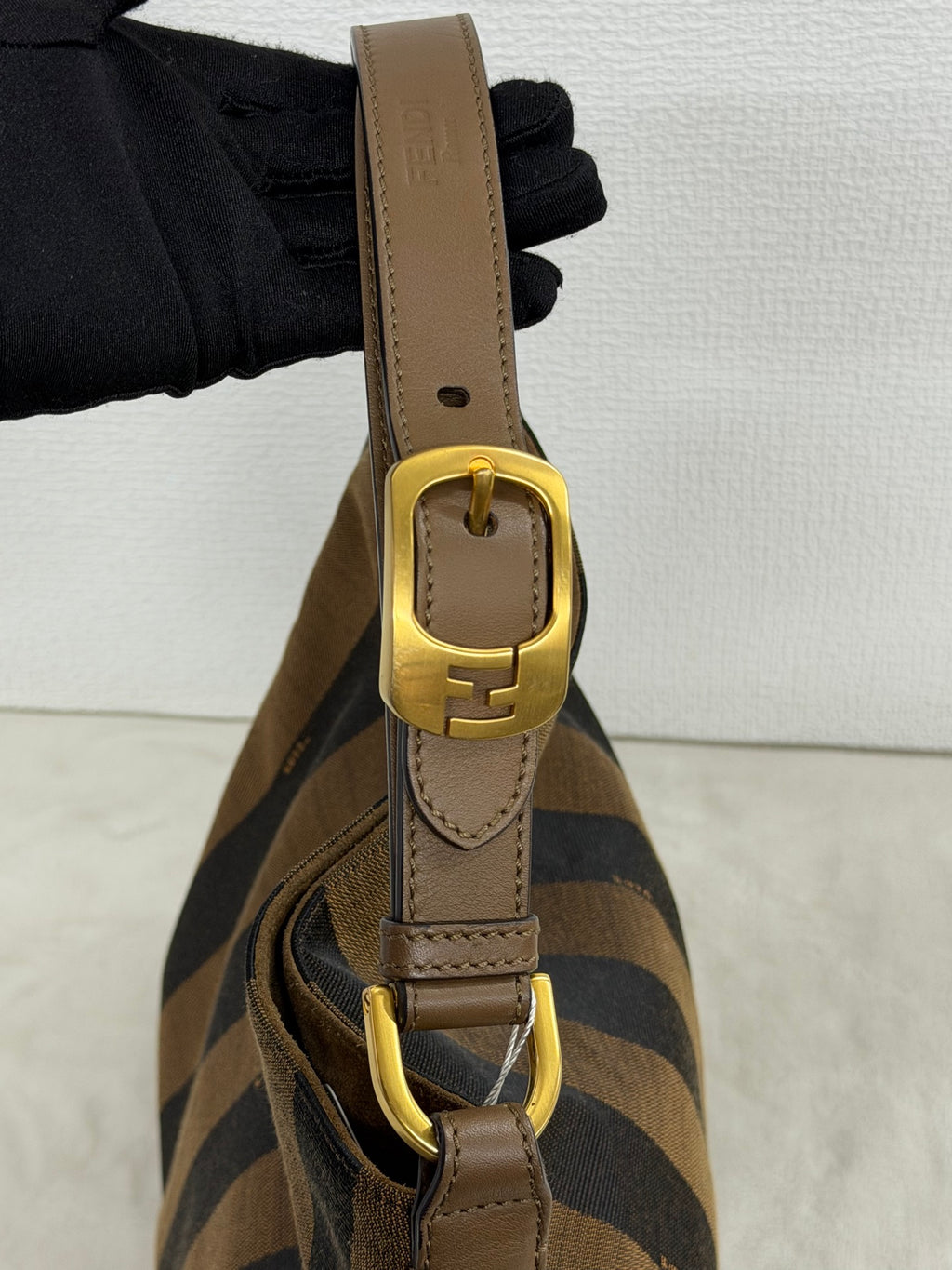Fendi Walnut Wood Hobo Bag