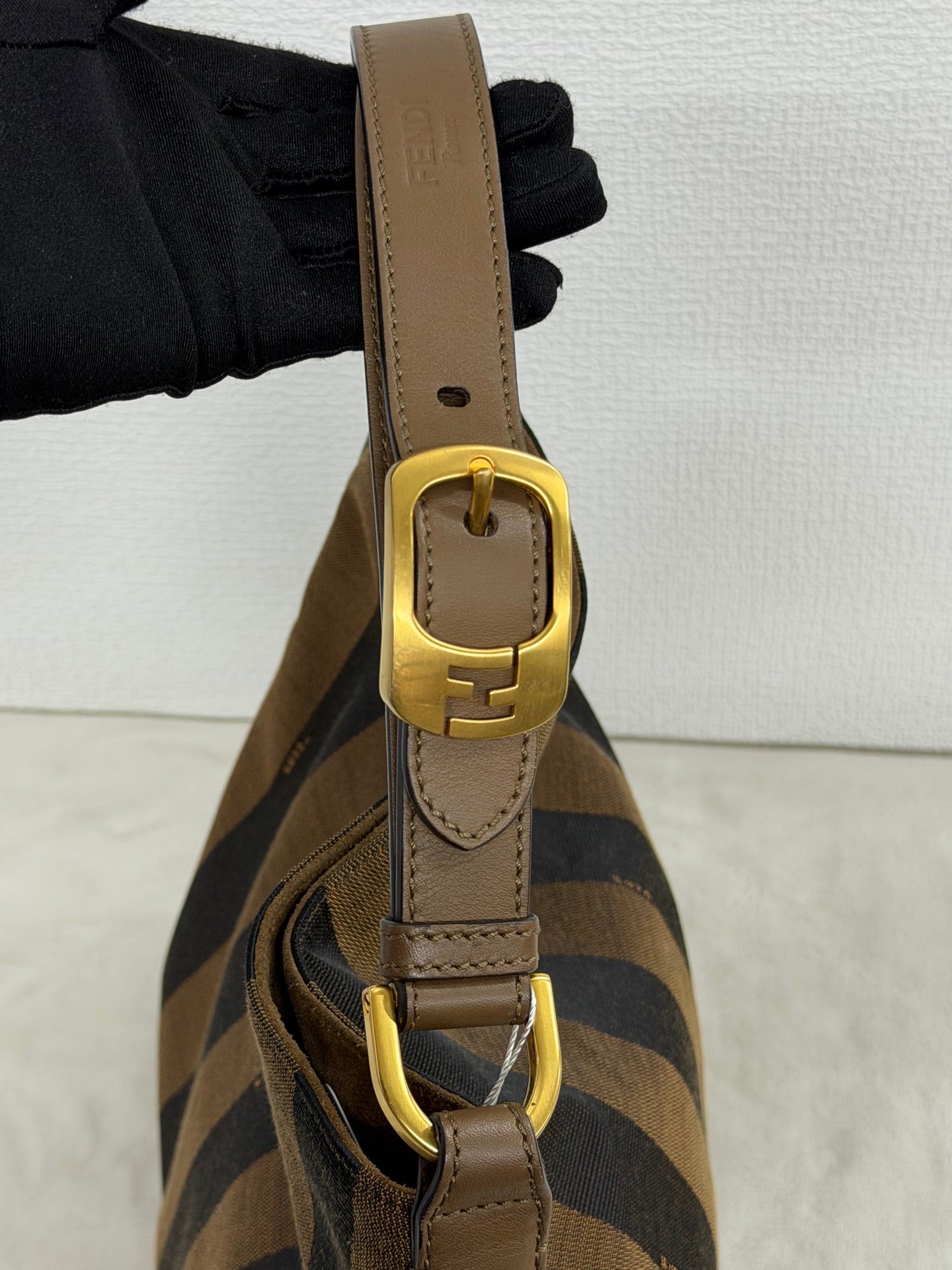 Fendi Walnut Wood Hobo Bag