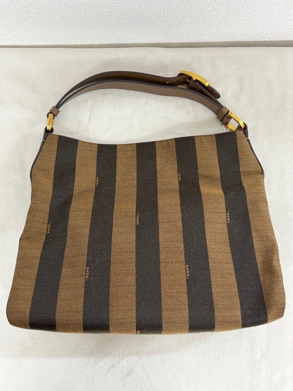 Fendi Walnut Wood Hobo Bag