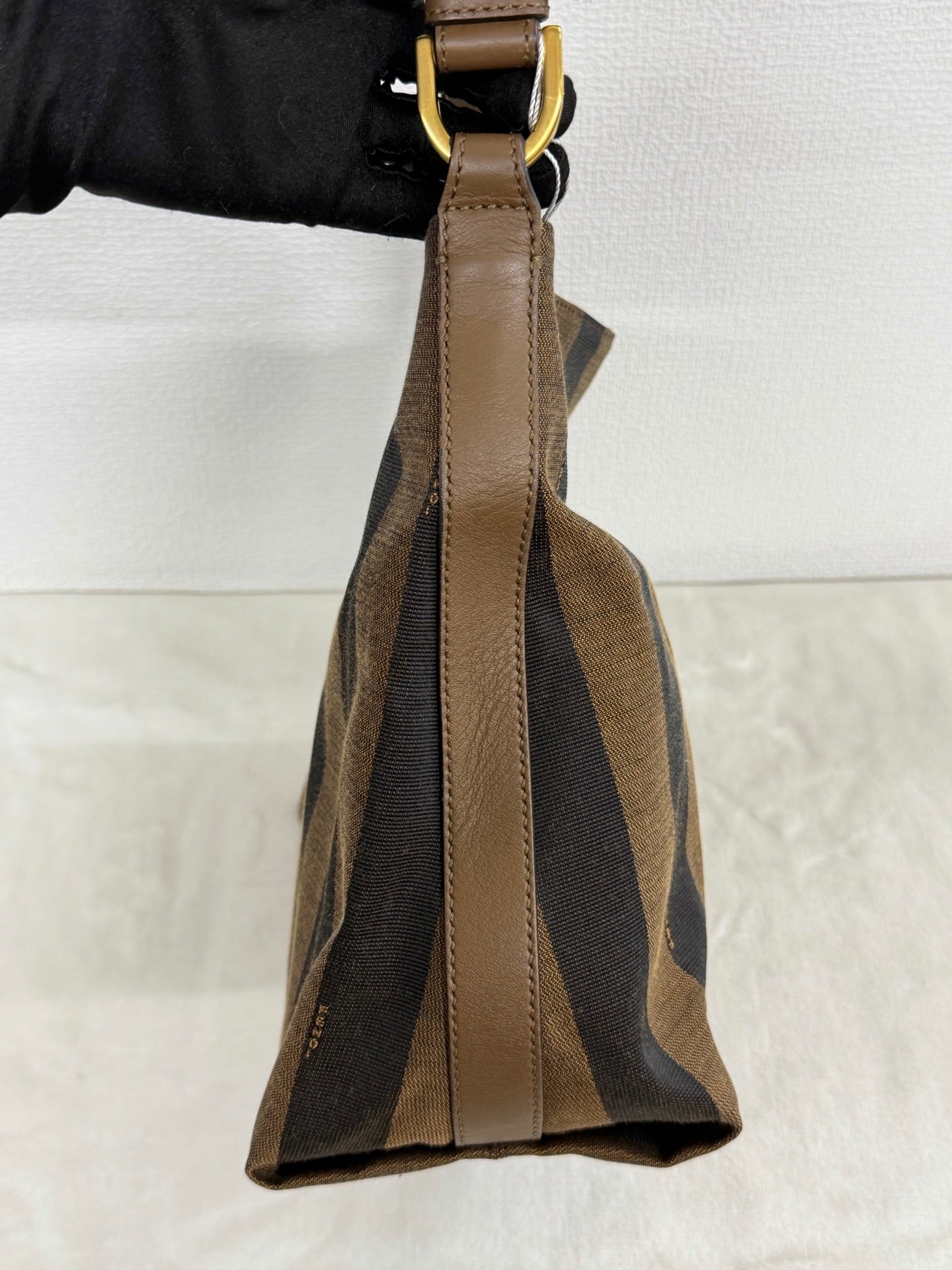 Fendi Walnut Wood Hobo Bag