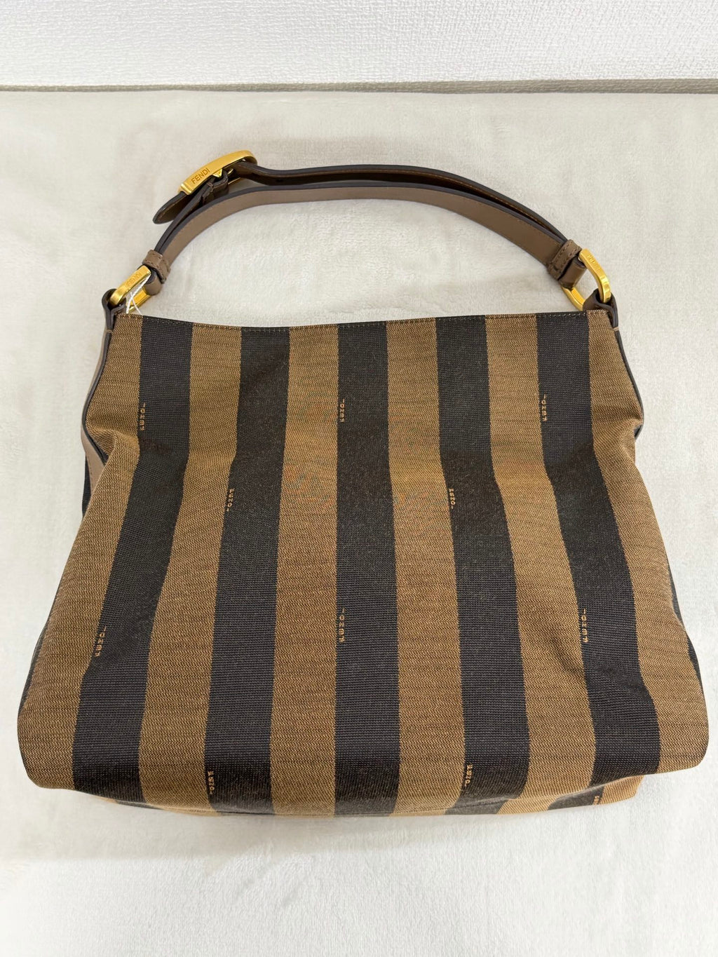 Fendi Walnut Wood Hobo Bag