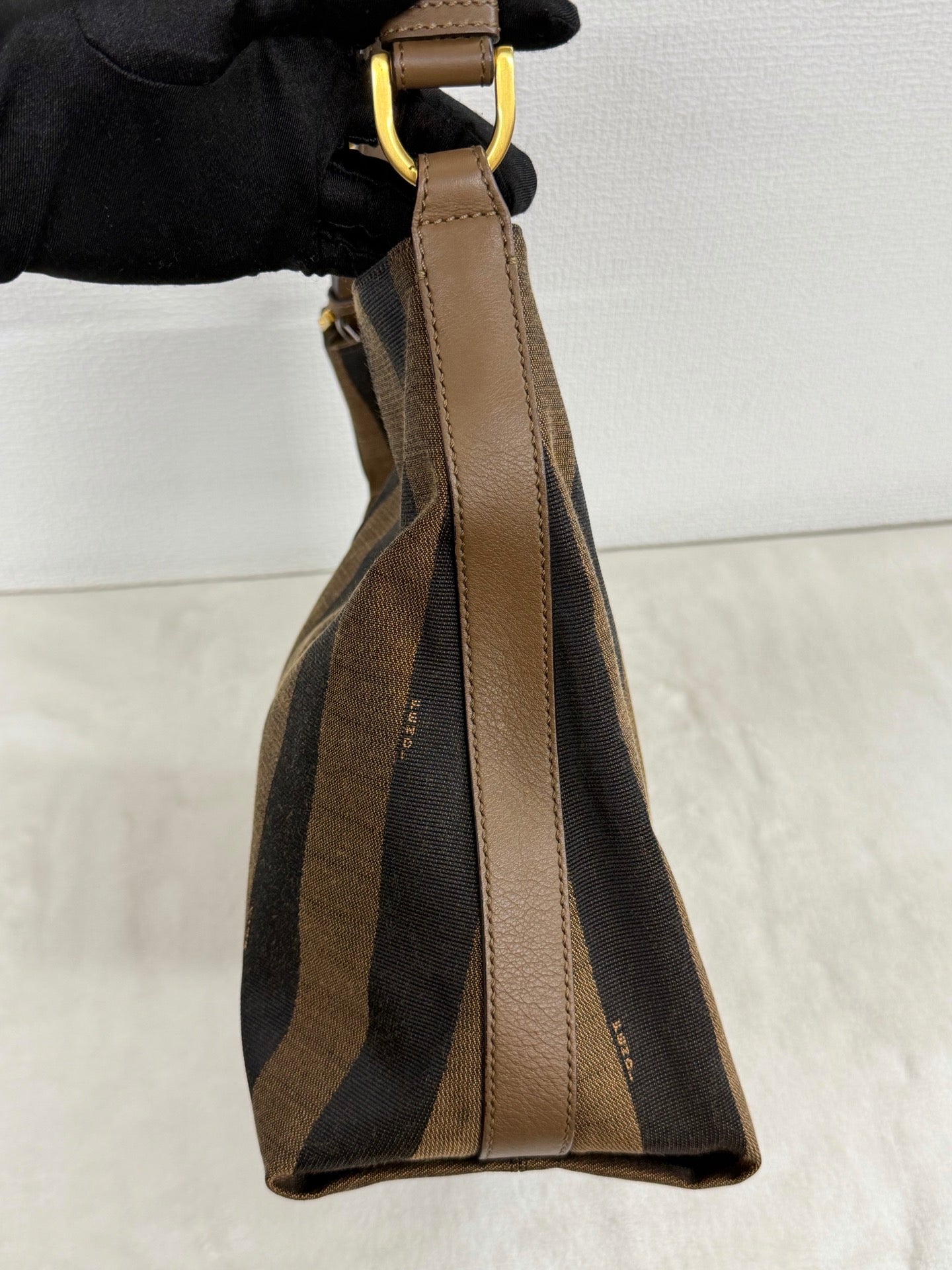 Fendi Walnut Wood Hobo Bag