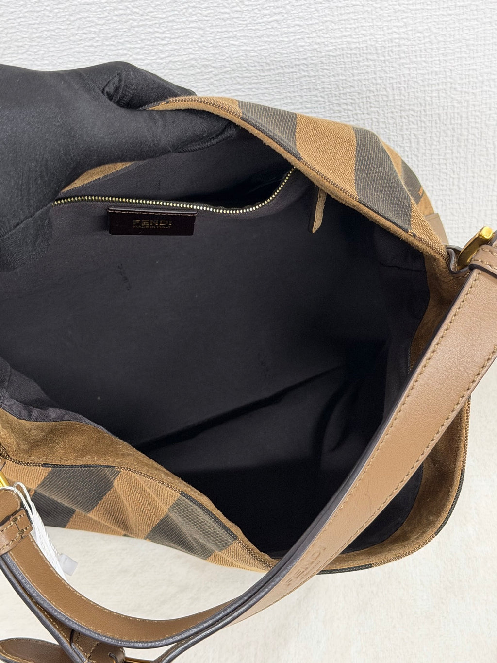 Fendi Walnut Wood Hobo Bag