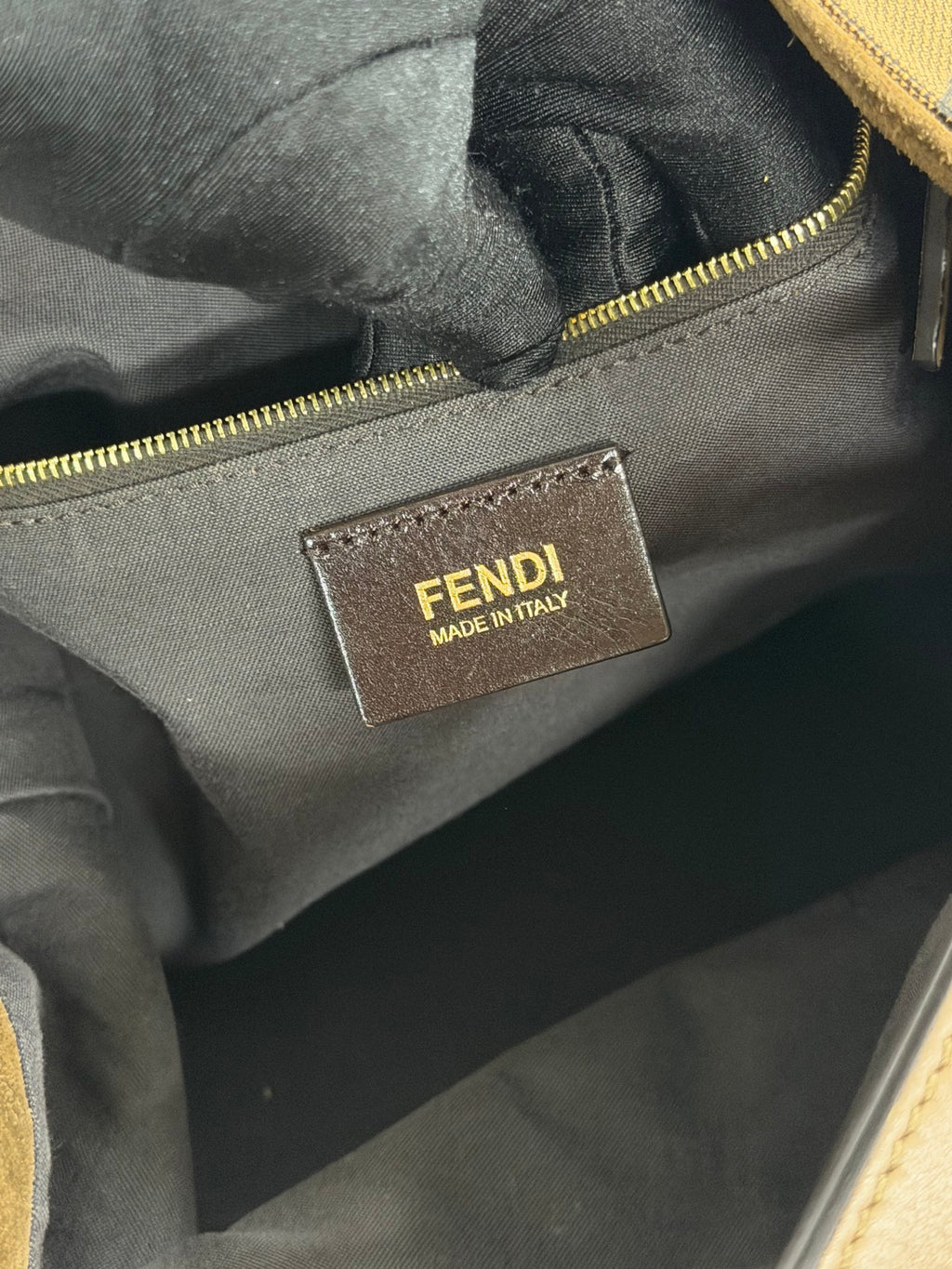 Fendi Walnut Wood Hobo Bag