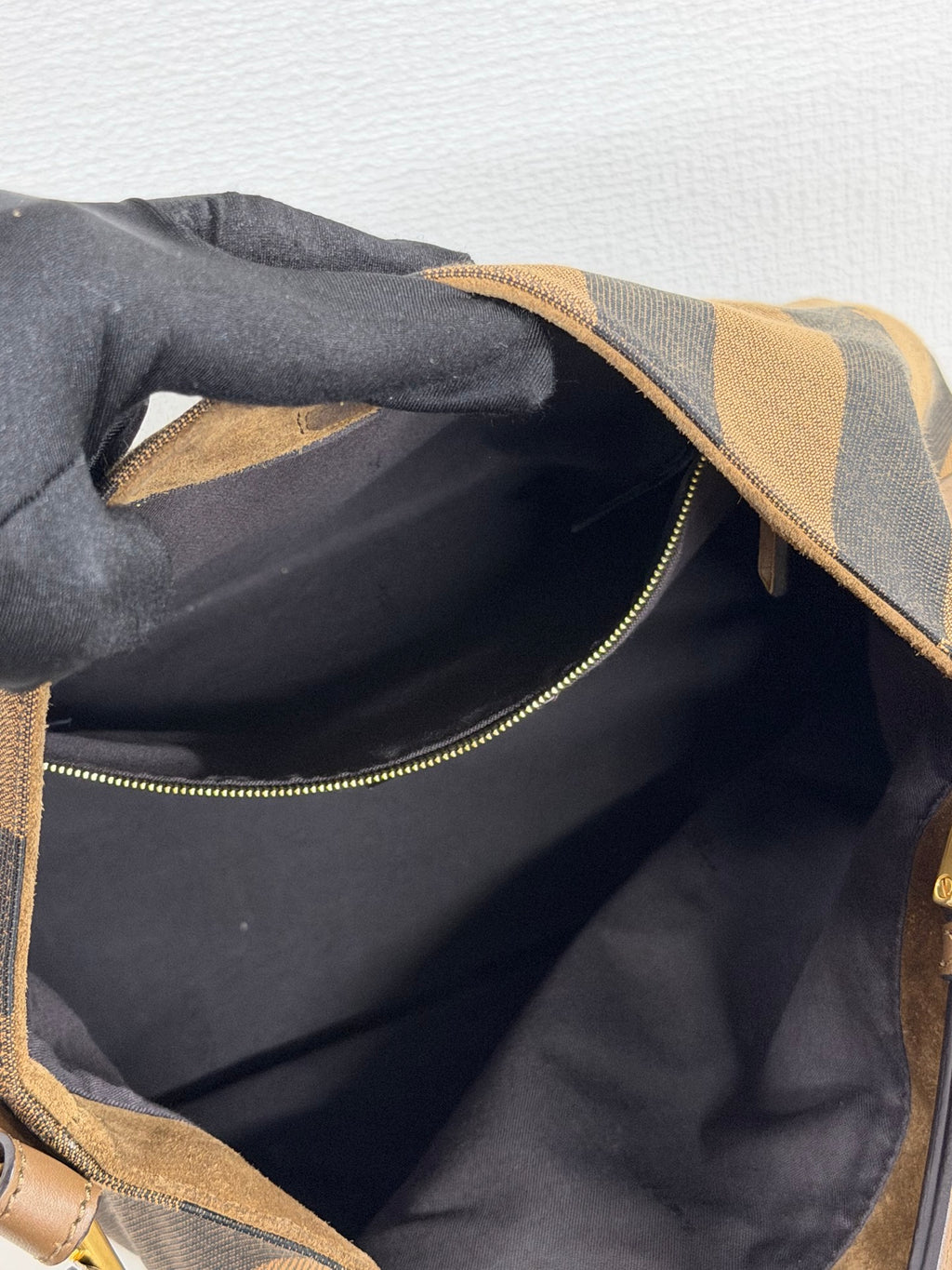 Fendi Walnut Wood Hobo Bag