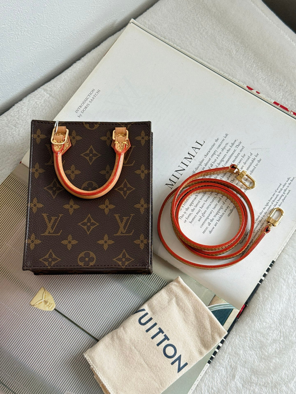 Louis Vuitton Petit Sac Plat Monogram Brown Bag