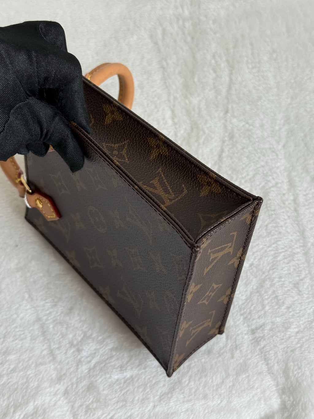 Louis Vuitton Petit Sac Plat Monogram Brown Bag